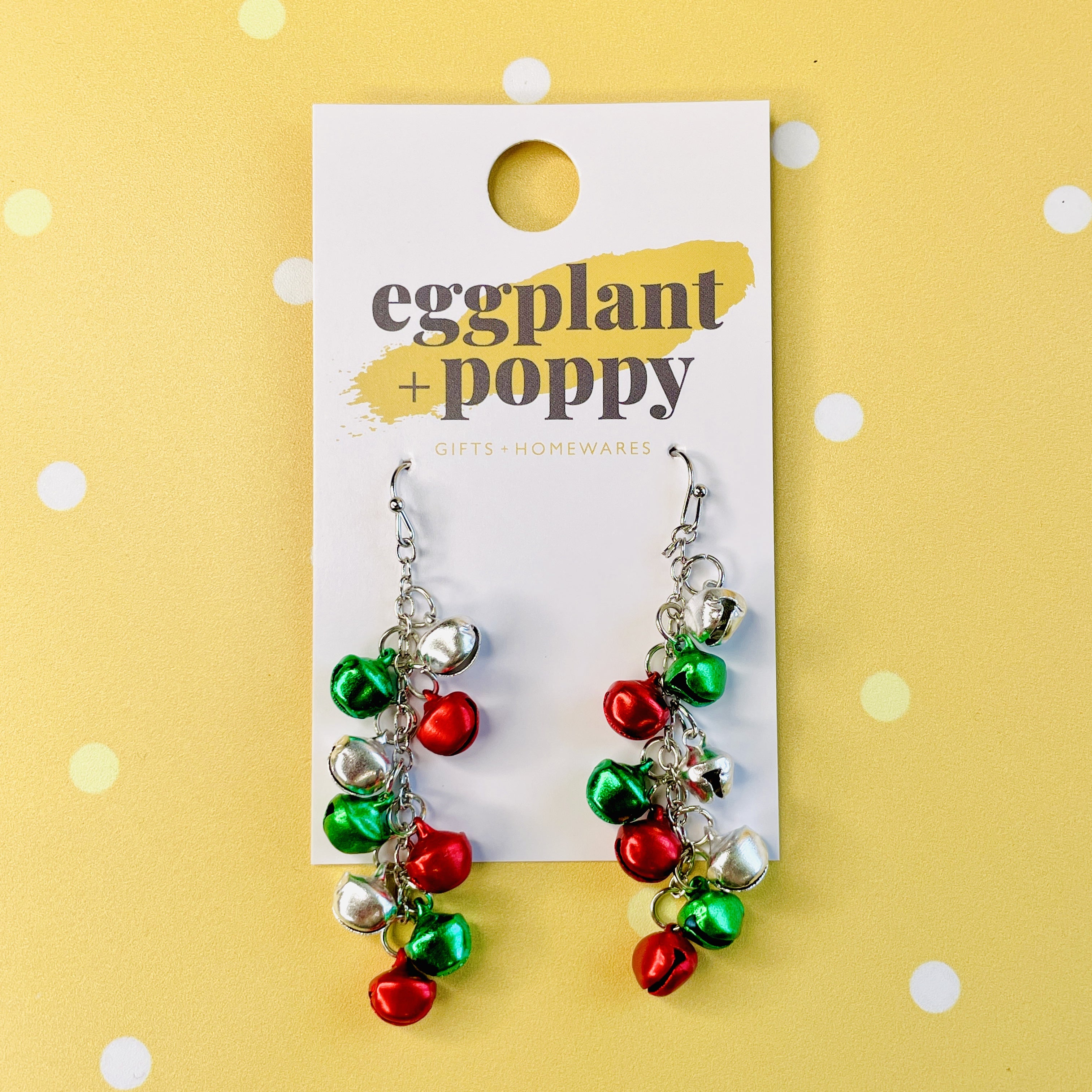 Christmas bell deals earrings