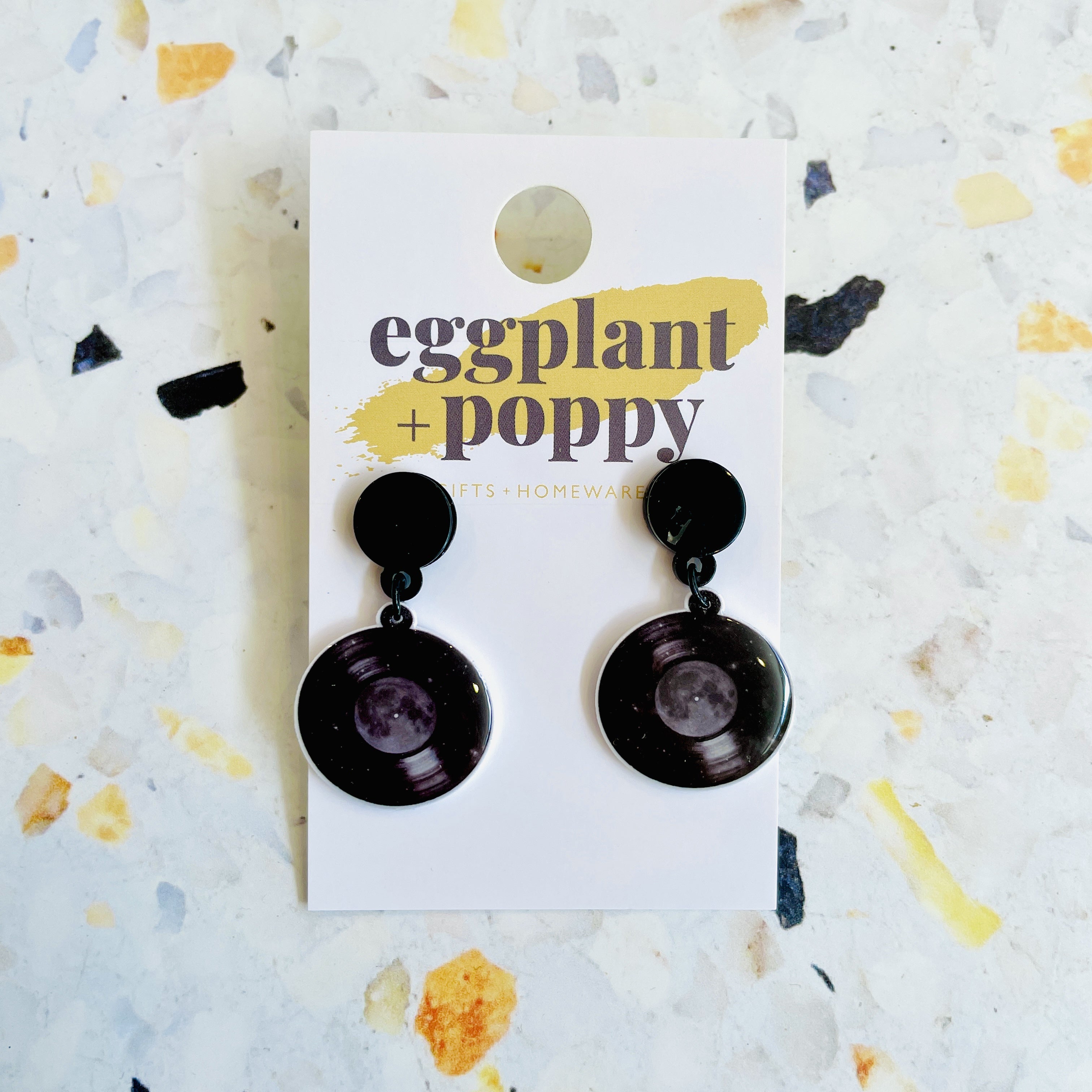 Record Earrings