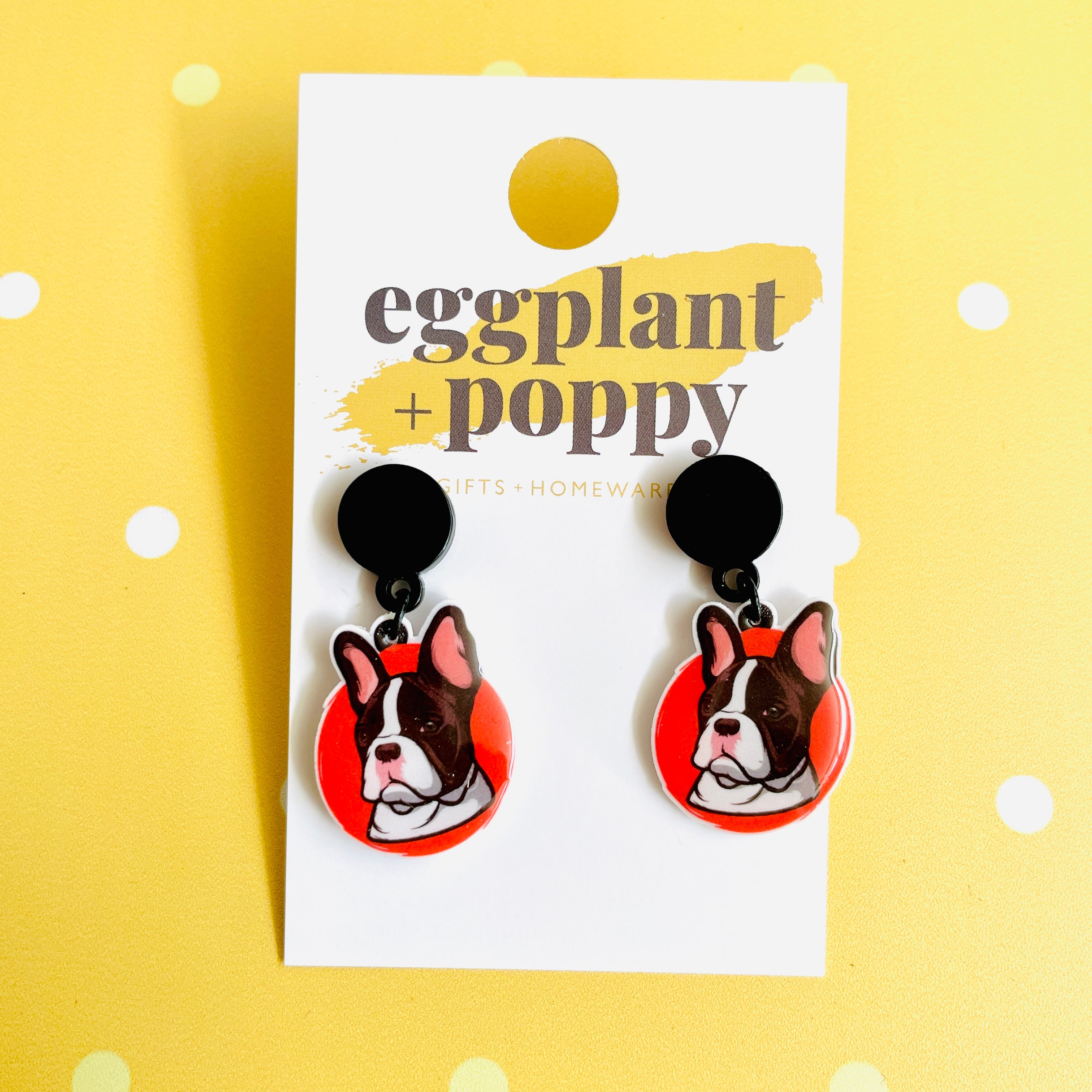 Frenchie Dog Earrings
