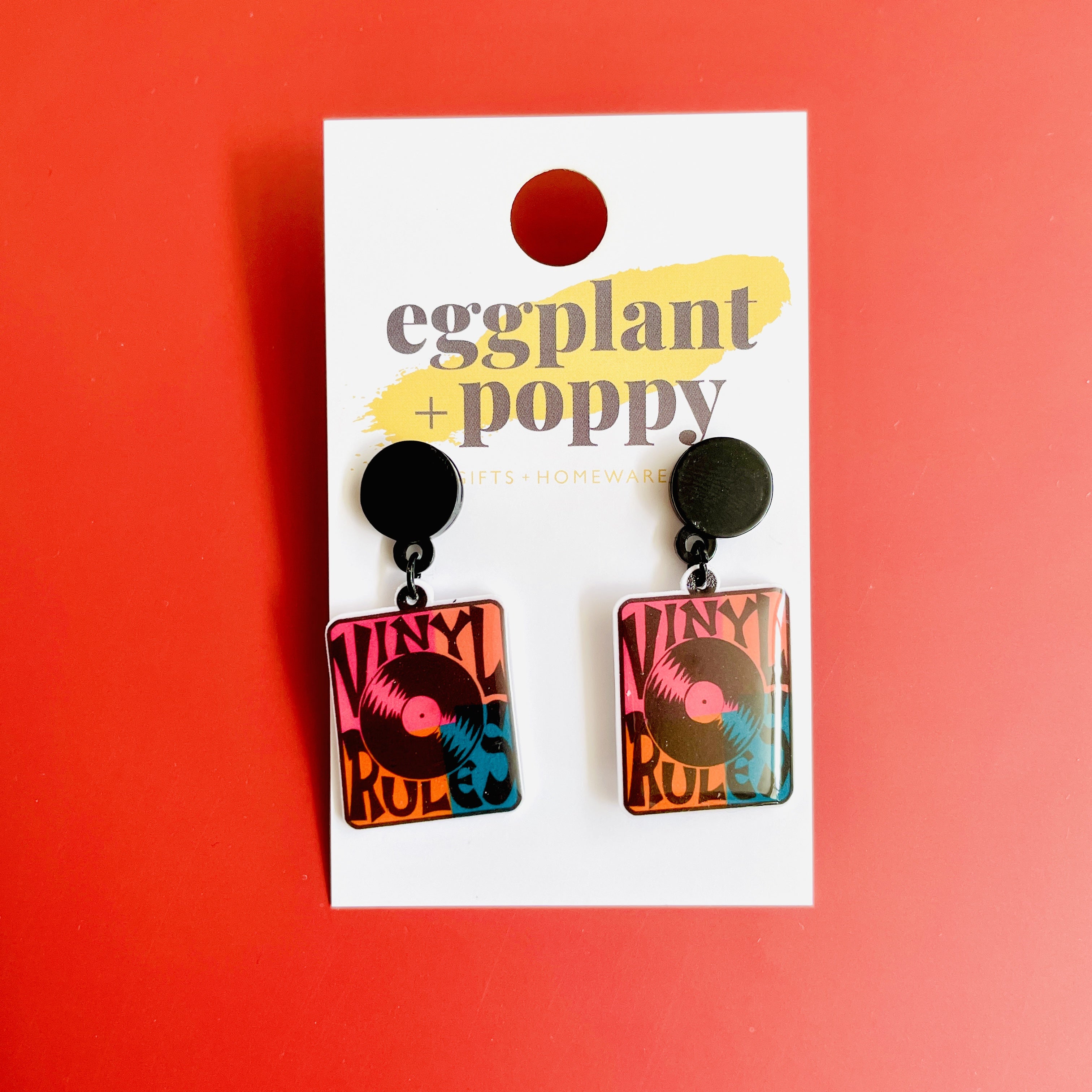 Vinyl Rules Earrings
