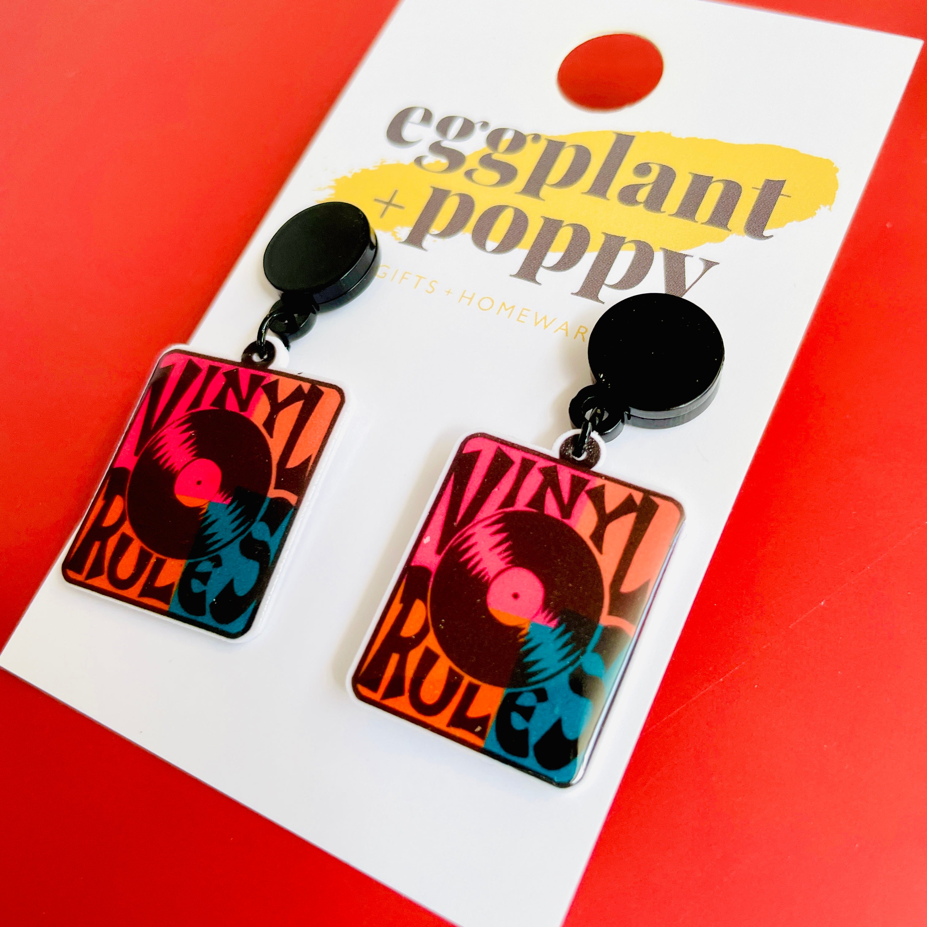 Vinyl Rules Earrings
