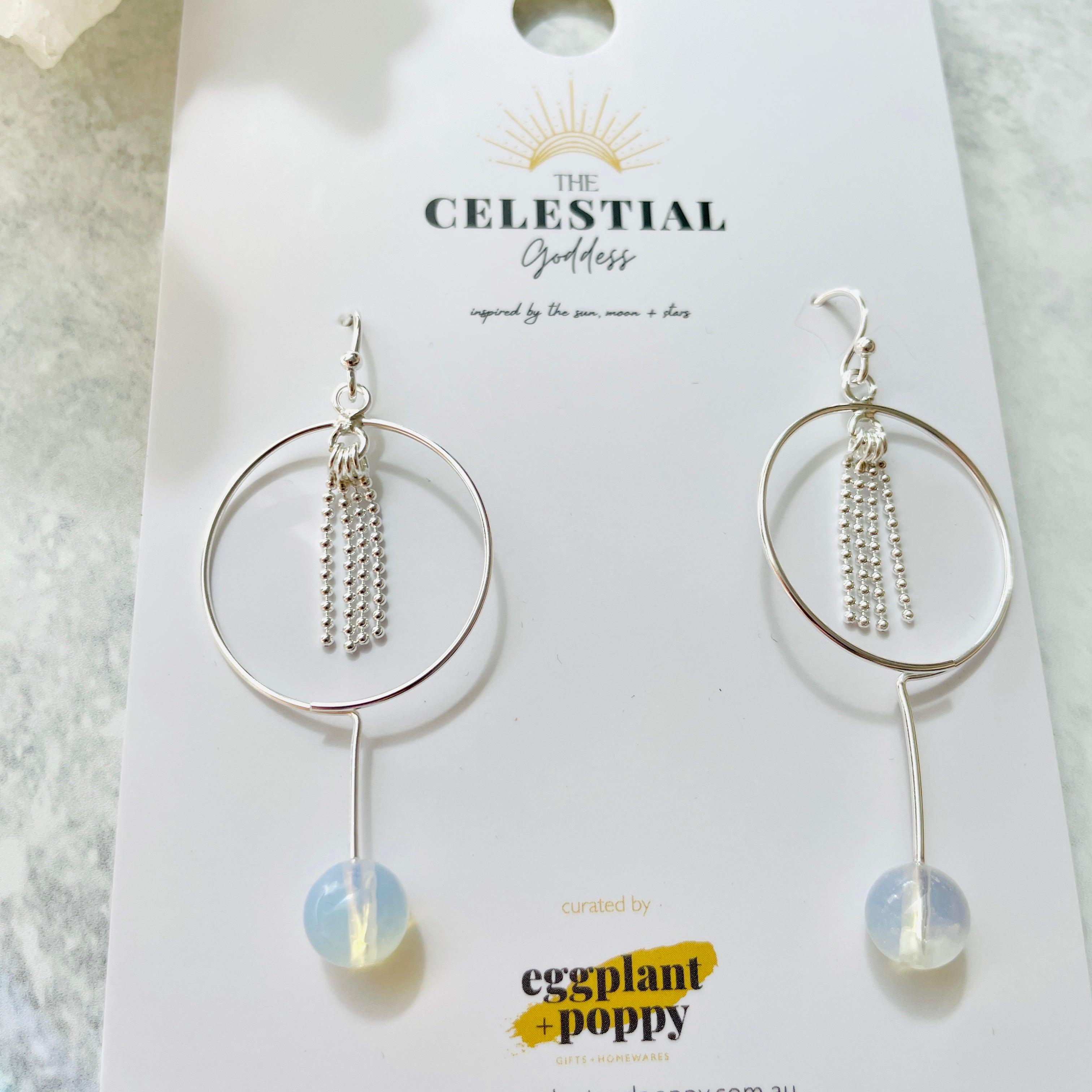 Opalite Thread Earrings