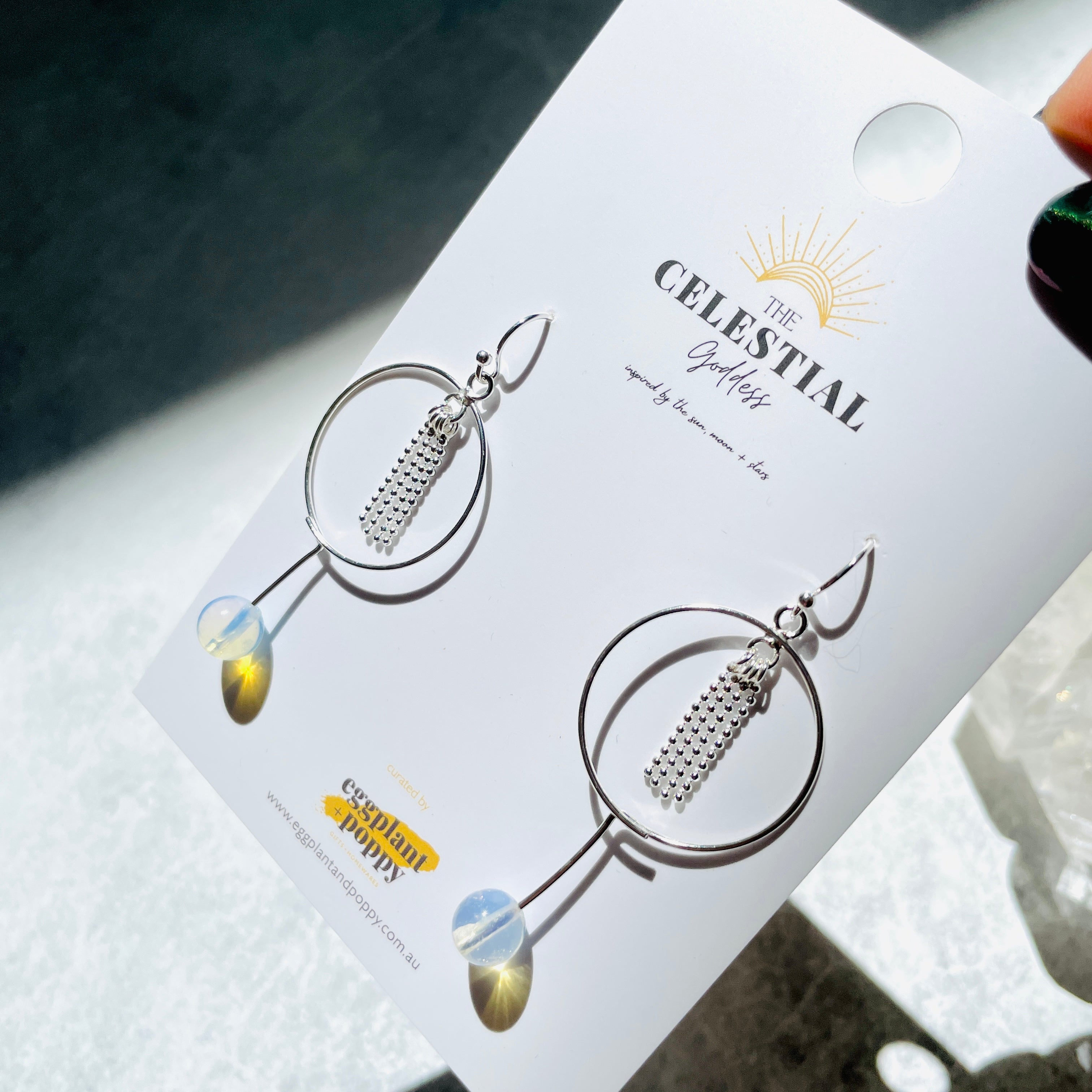 Opalite Thread Earrings