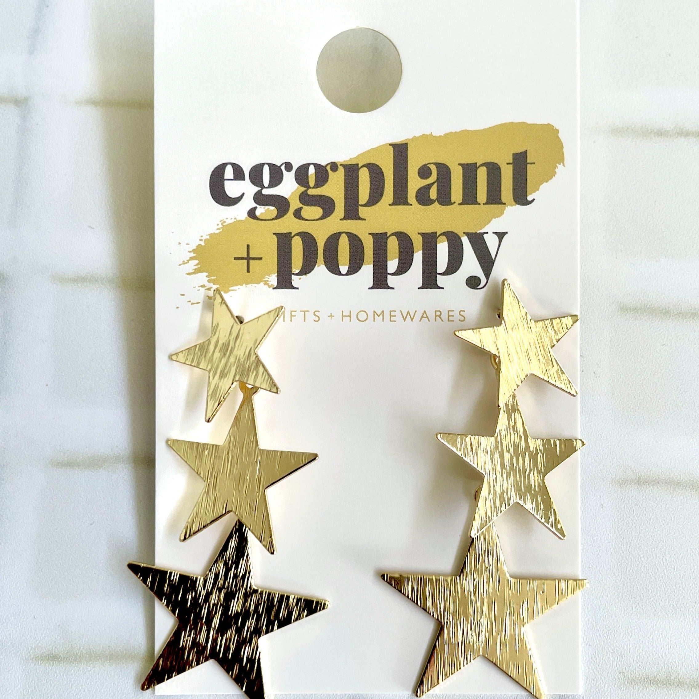 Gold Star Earrings