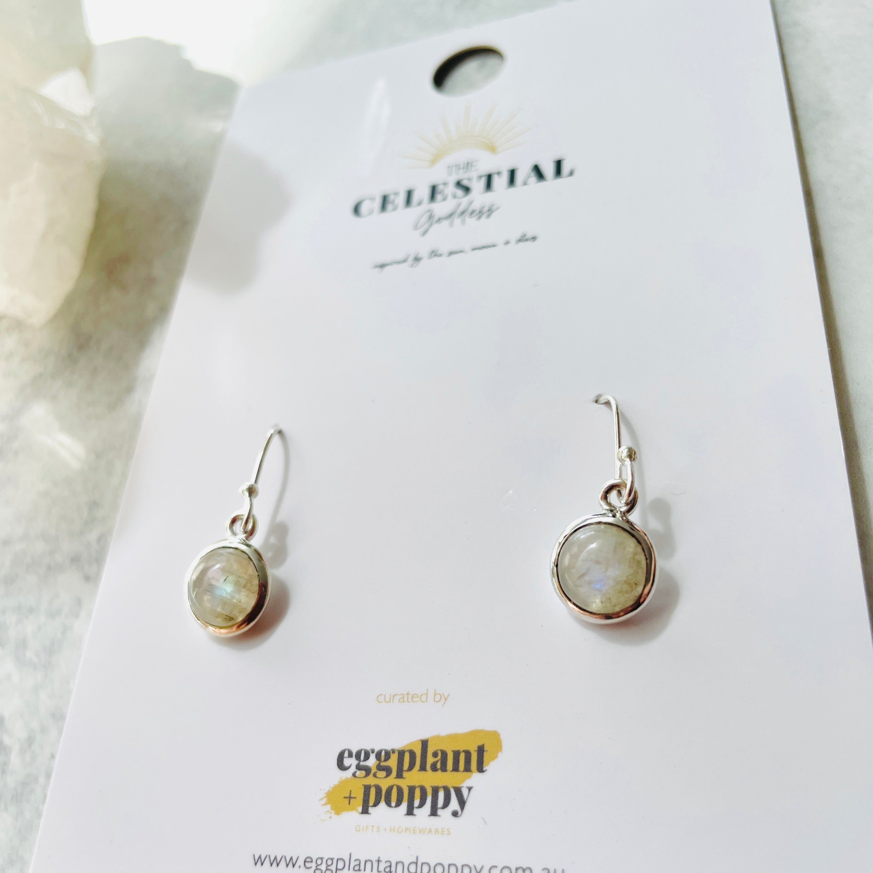 Moonstone Drop Earrings