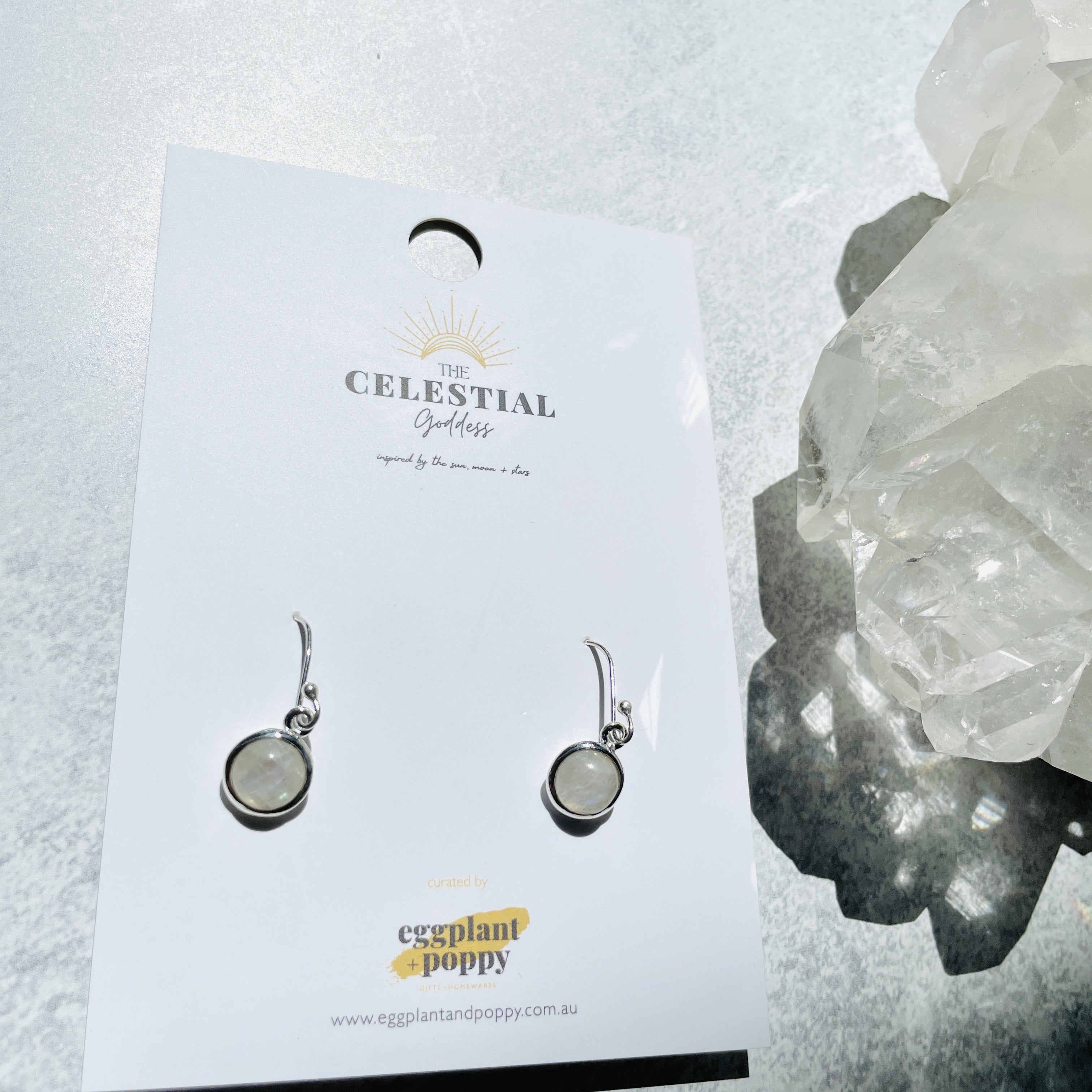 Moonstone Drop Earrings