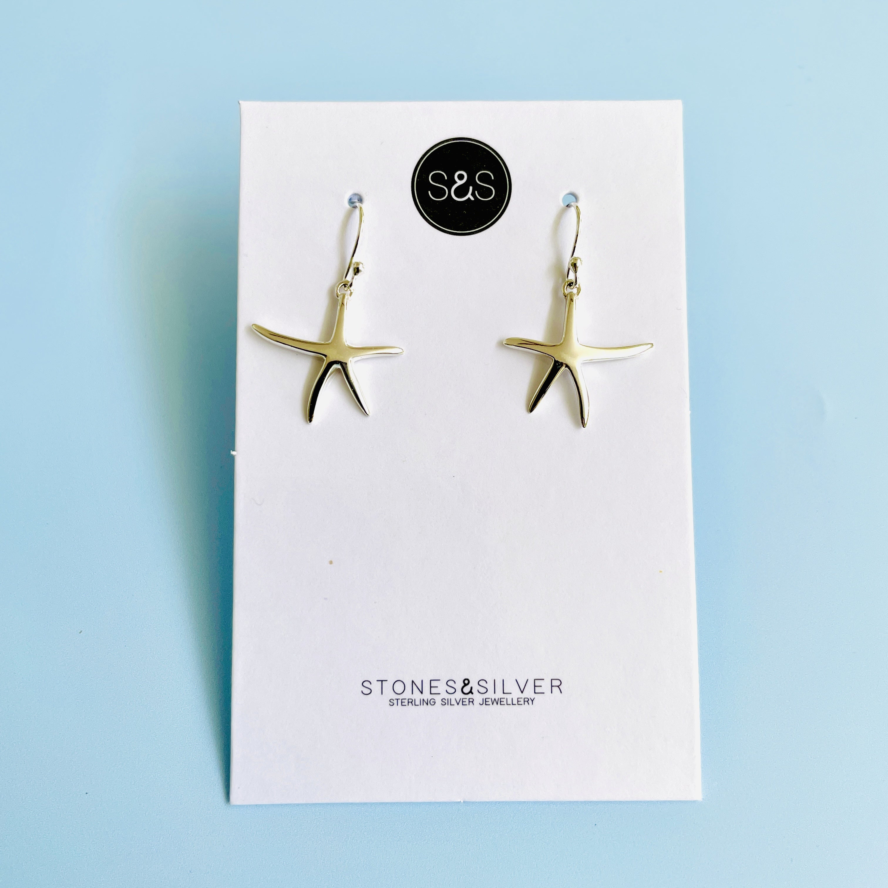 Starfish Silver Earrings
