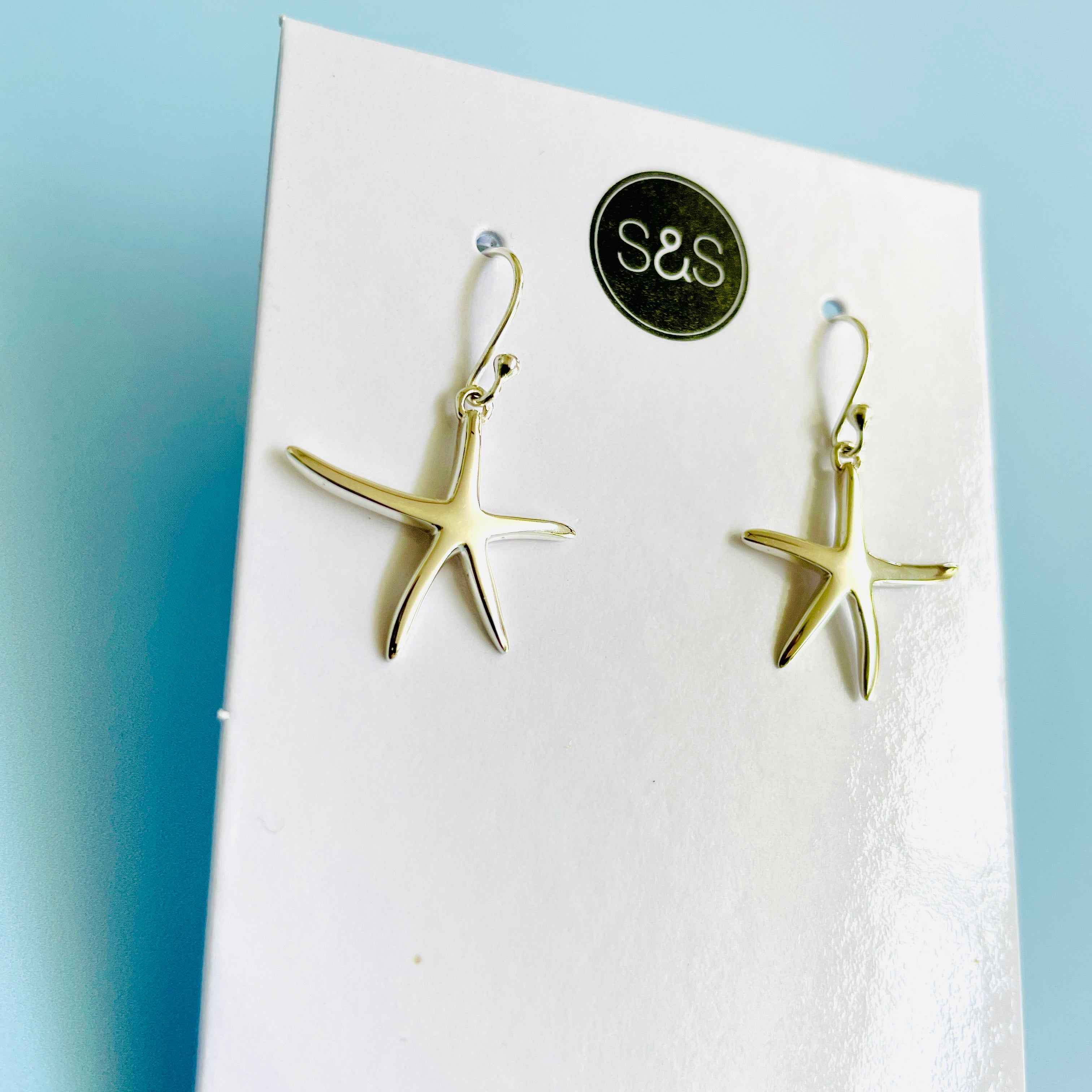 Starfish Silver Earrings