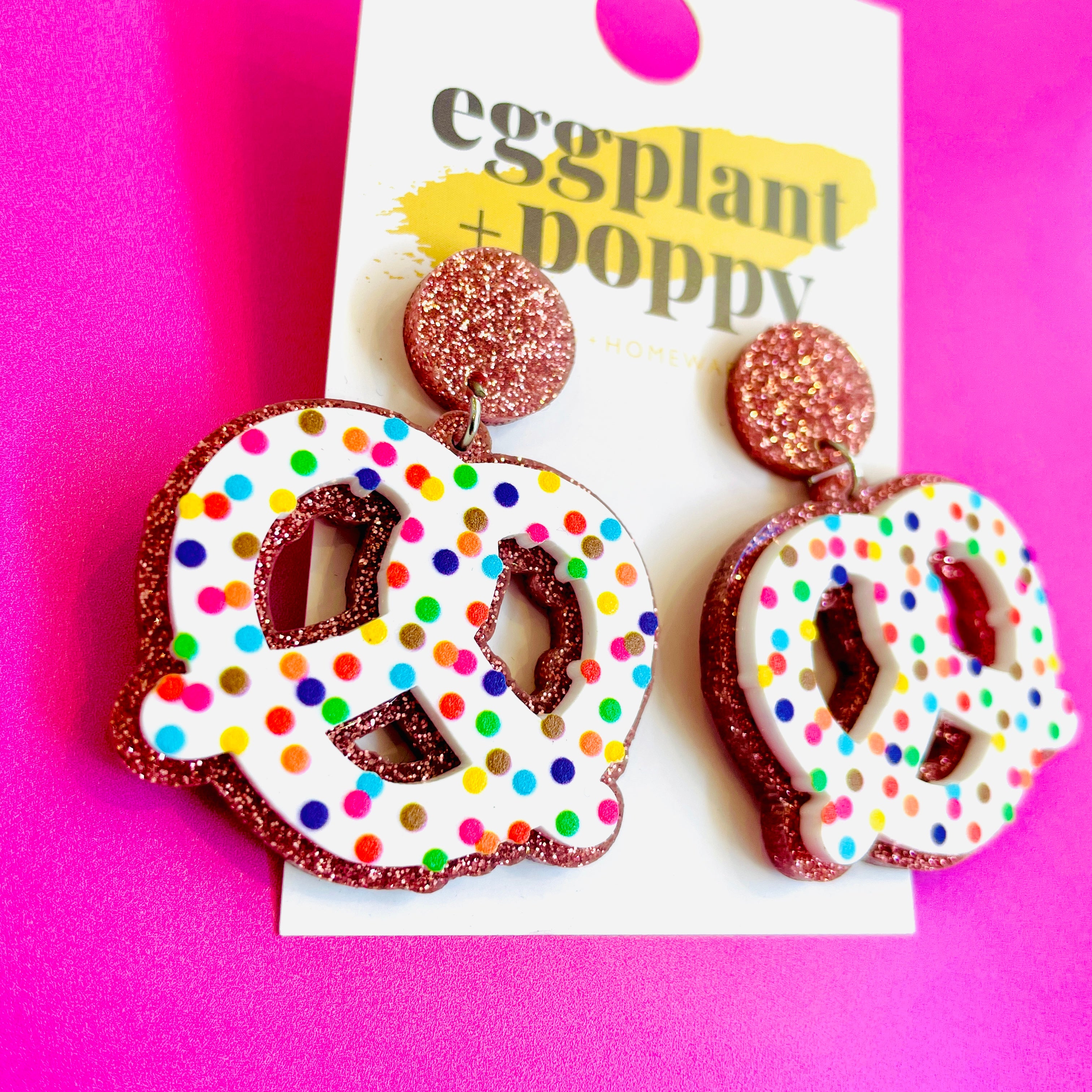 Pretzel Earrings