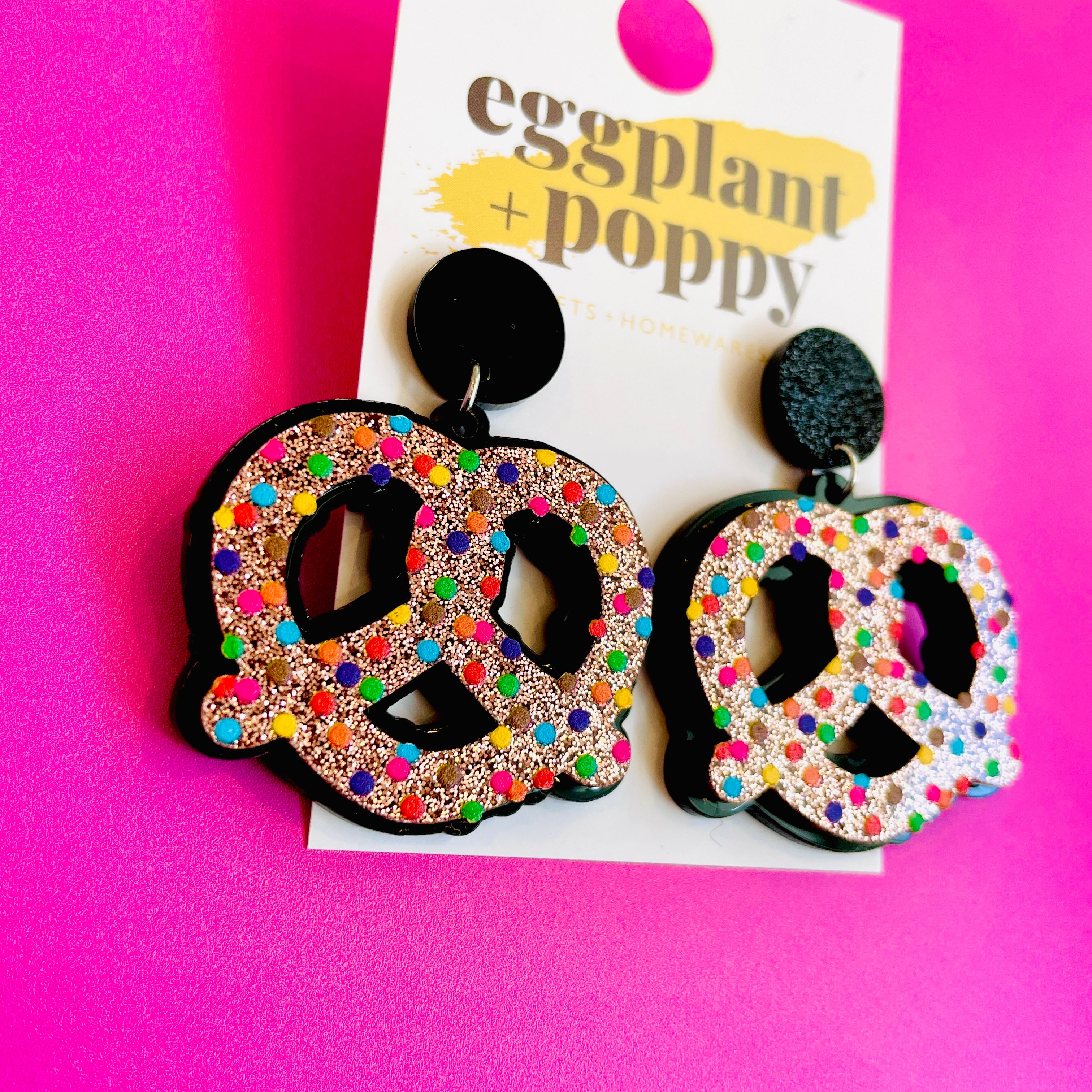Pretzel Earrings