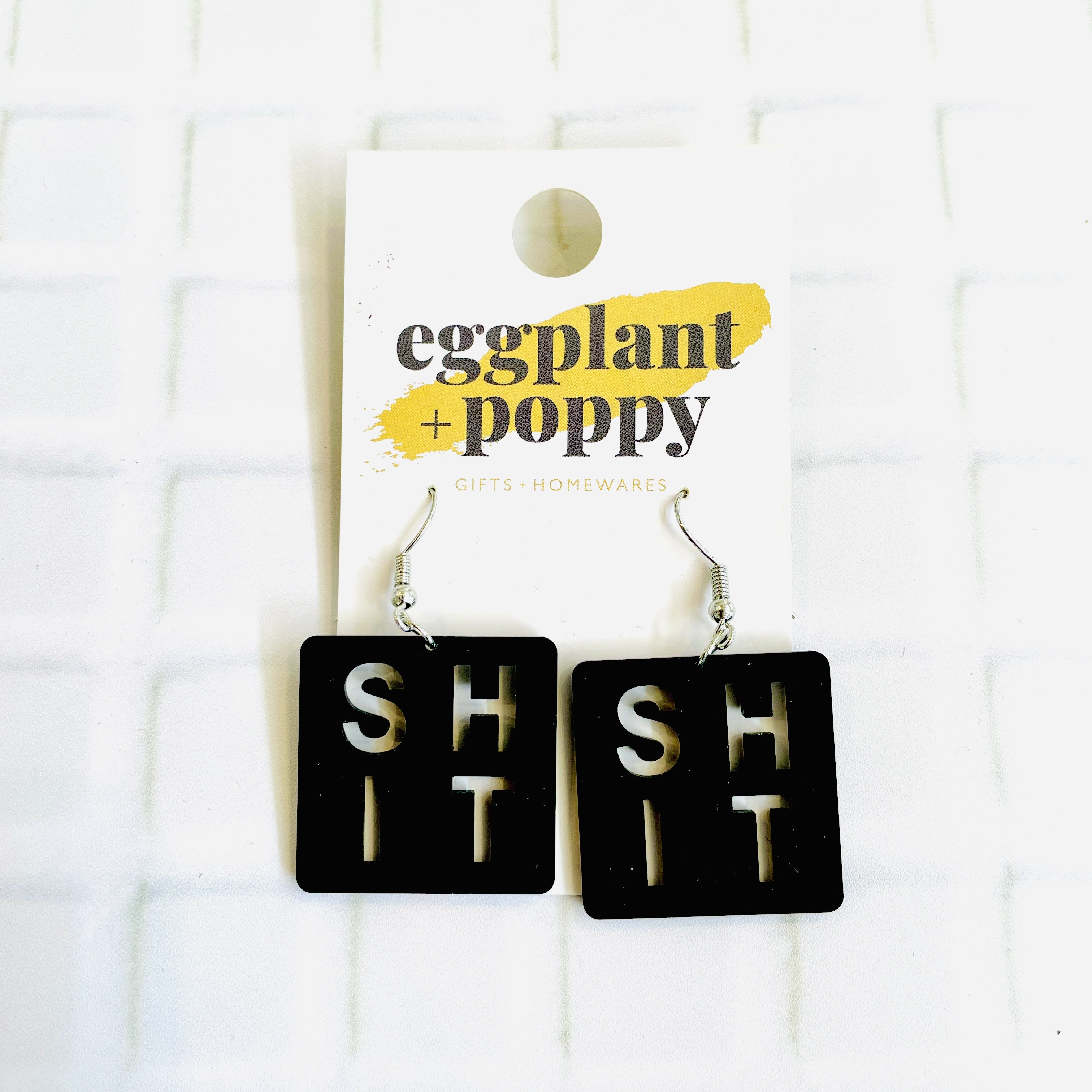 Cut Out Earrings - Shit