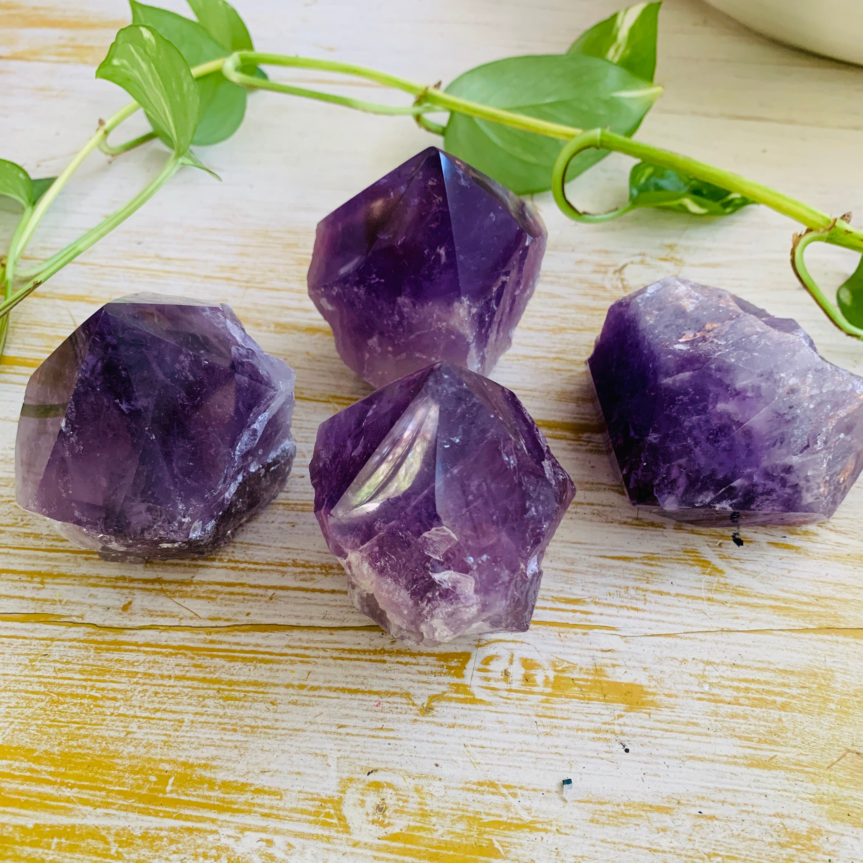 Semi Polished Amethyst