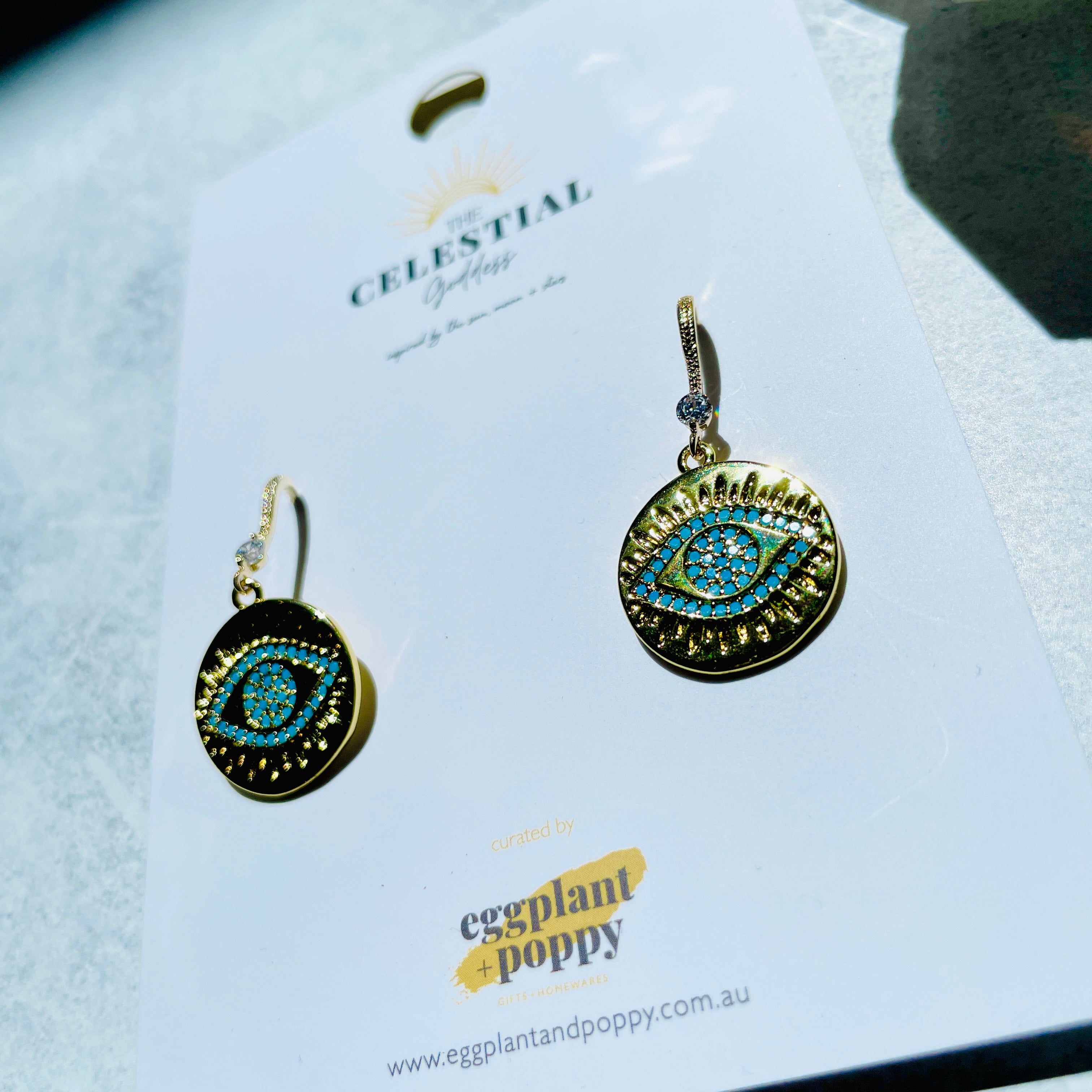 Evil Eye Pavè Earrings