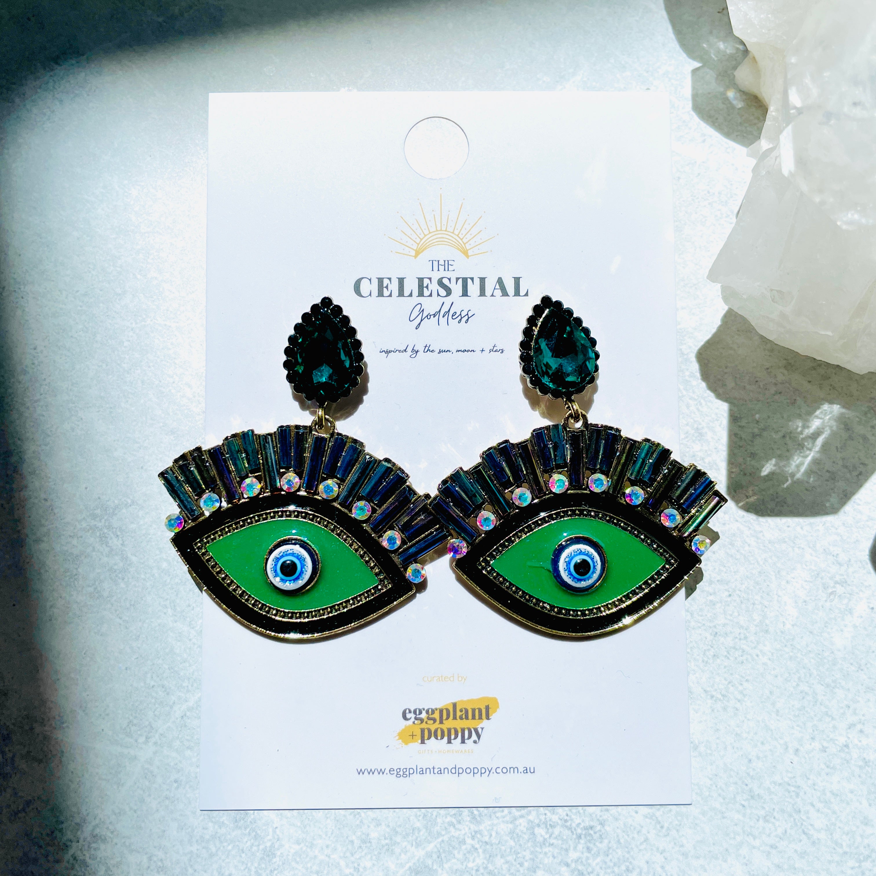 Royal Evil Eye Earrings