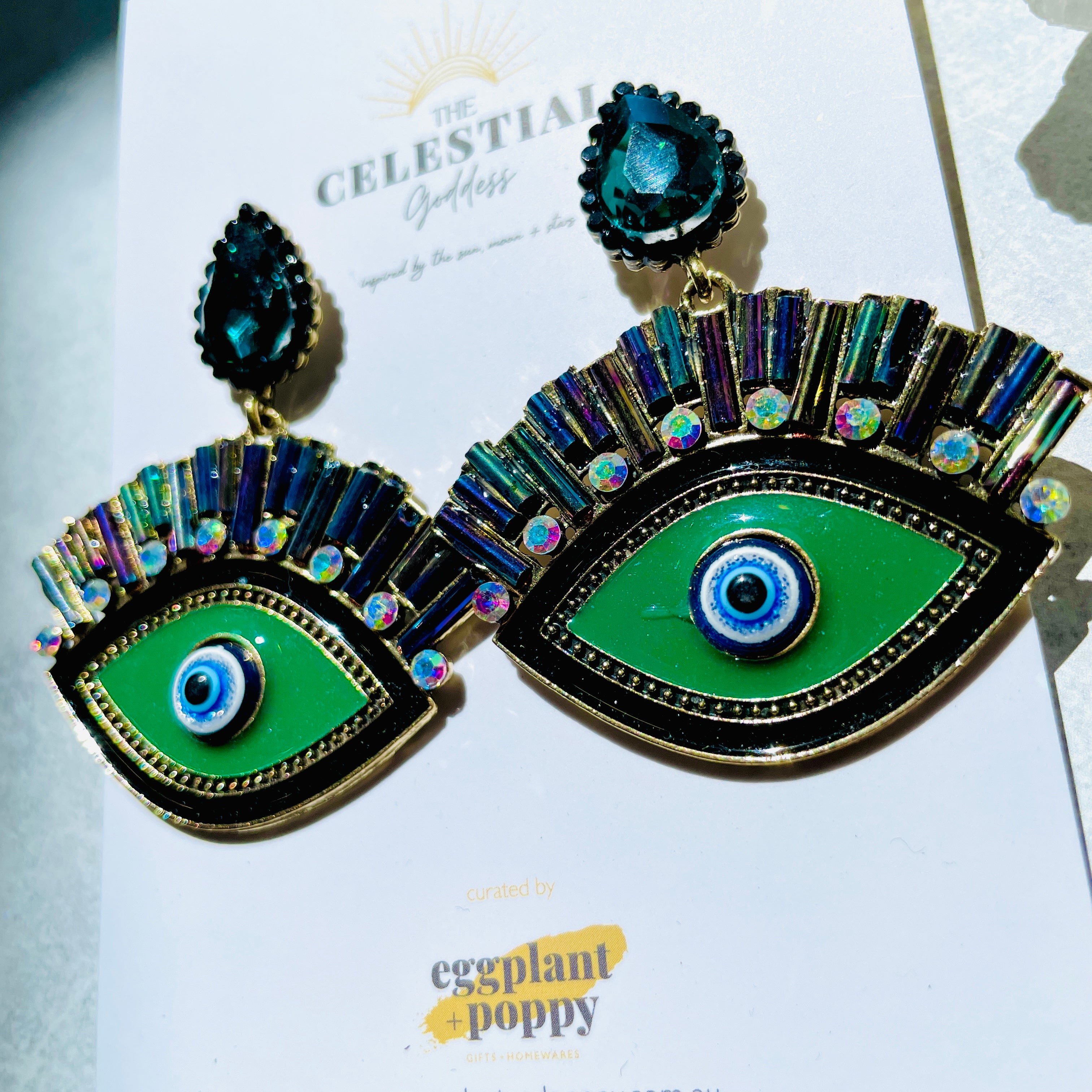 Royal Evil Eye Earrings