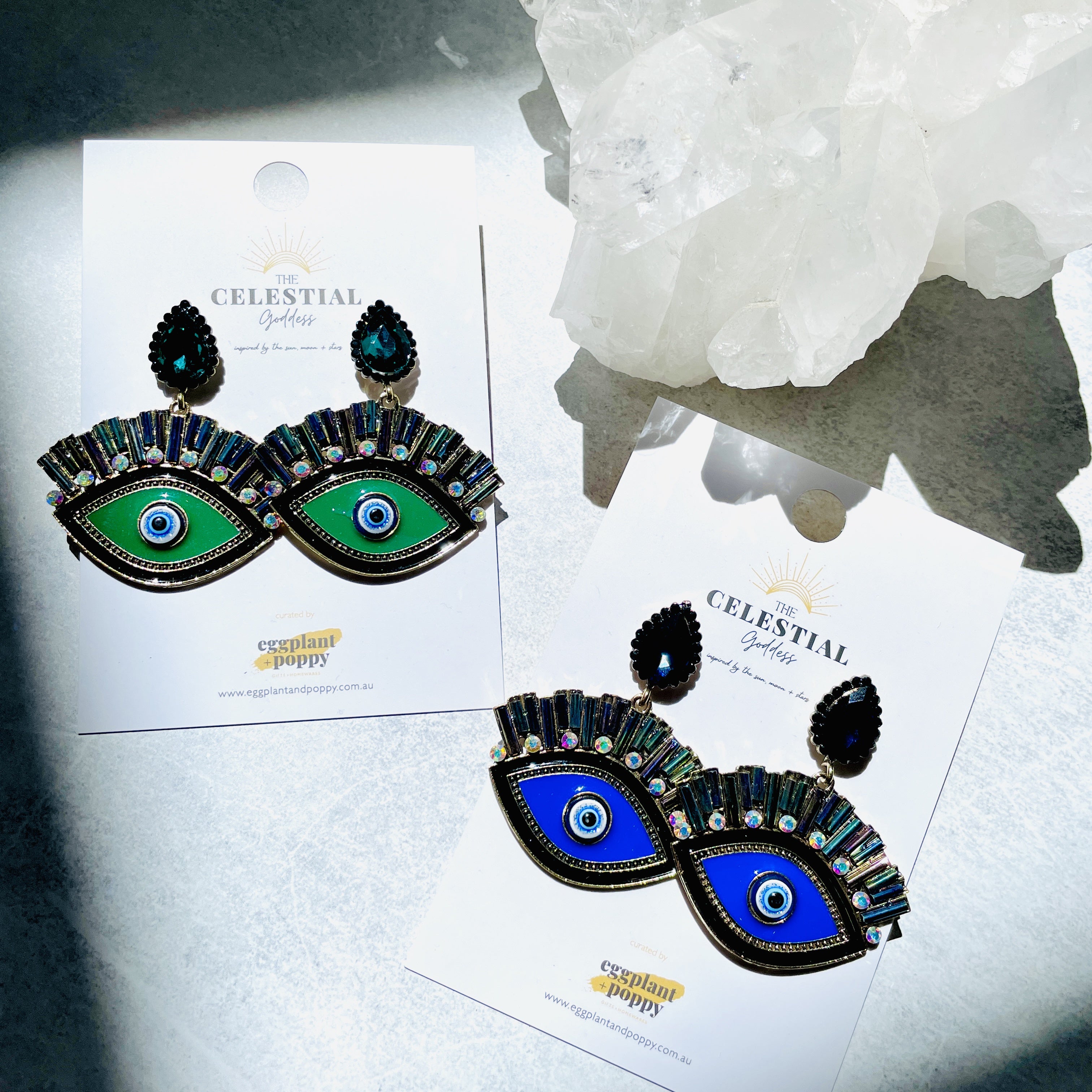 Royal Evil Eye Earrings