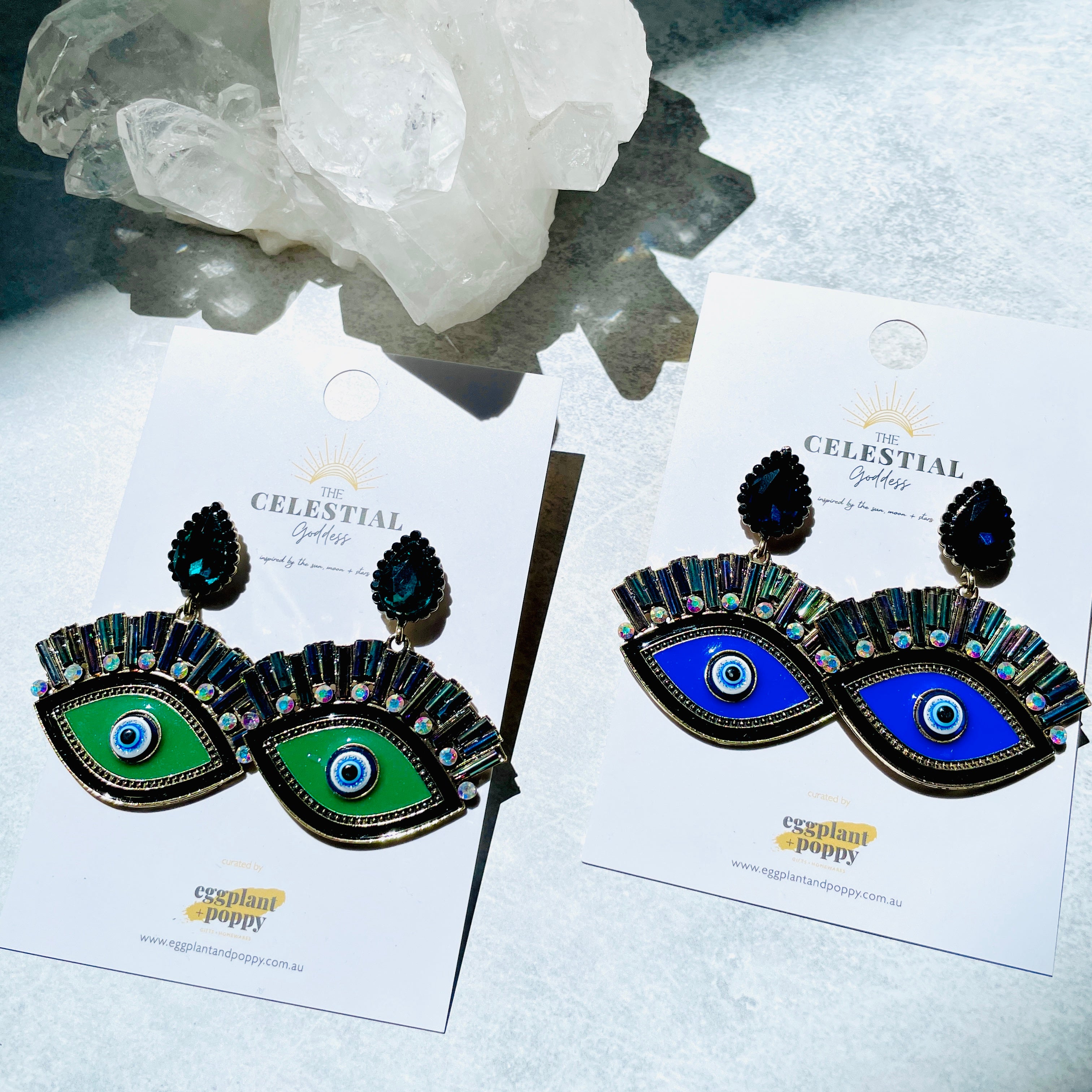 Royal Evil Eye Earrings