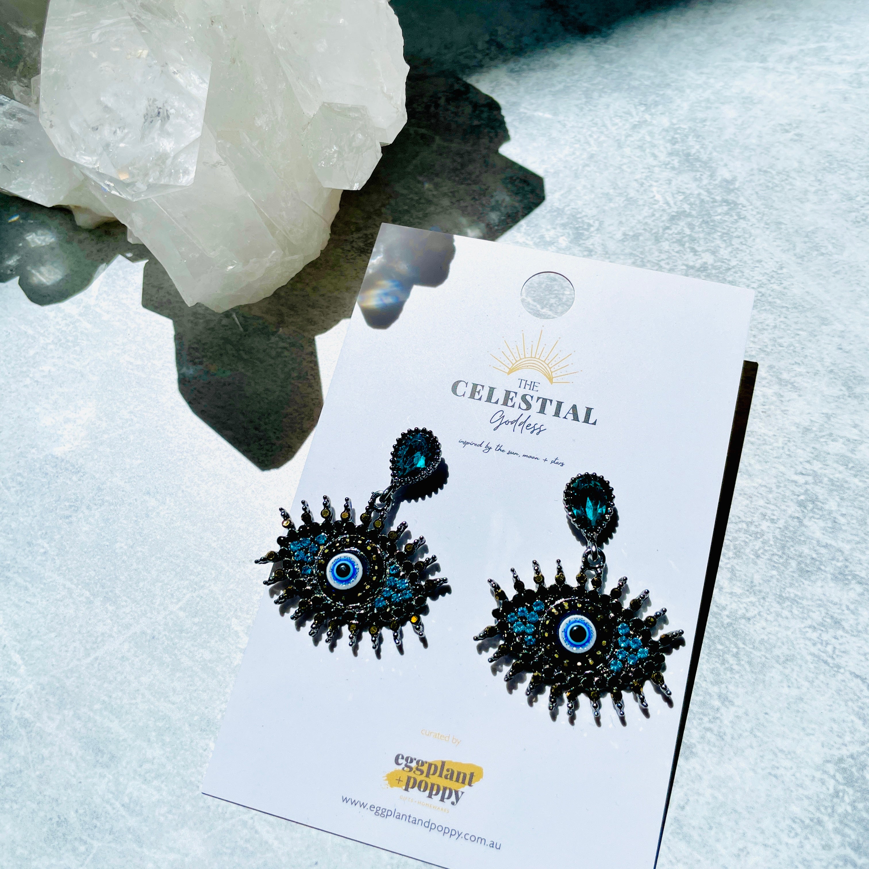 Crystal Eye Earrings