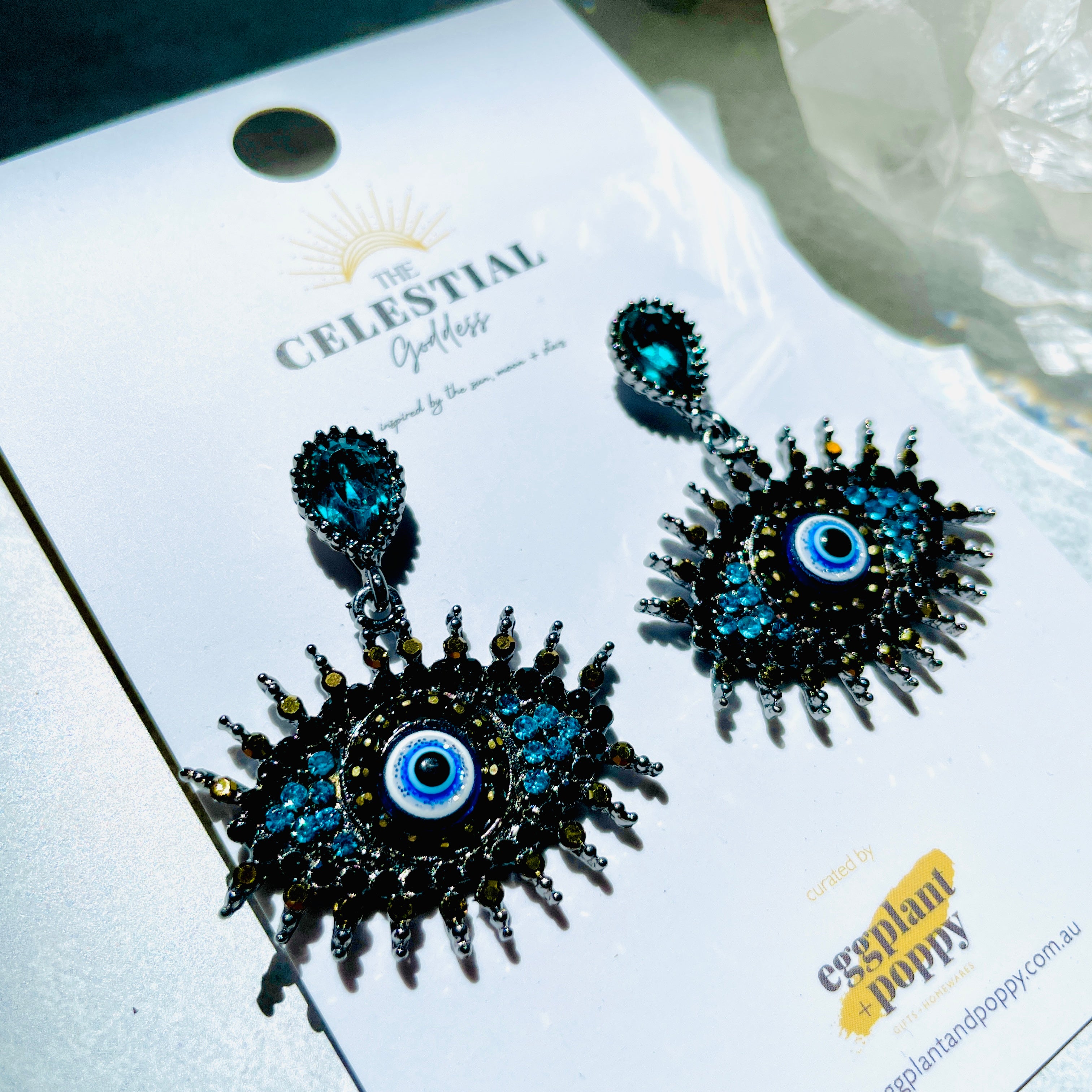 Crystal Eye Earrings