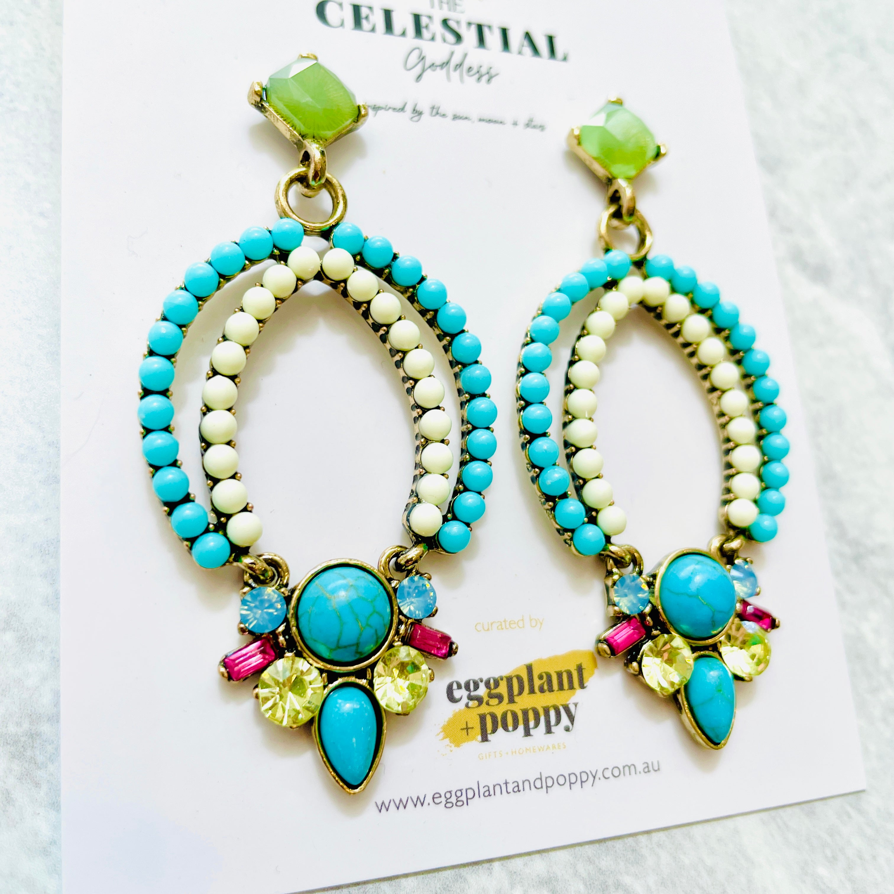 Turquoise Princess Earrings