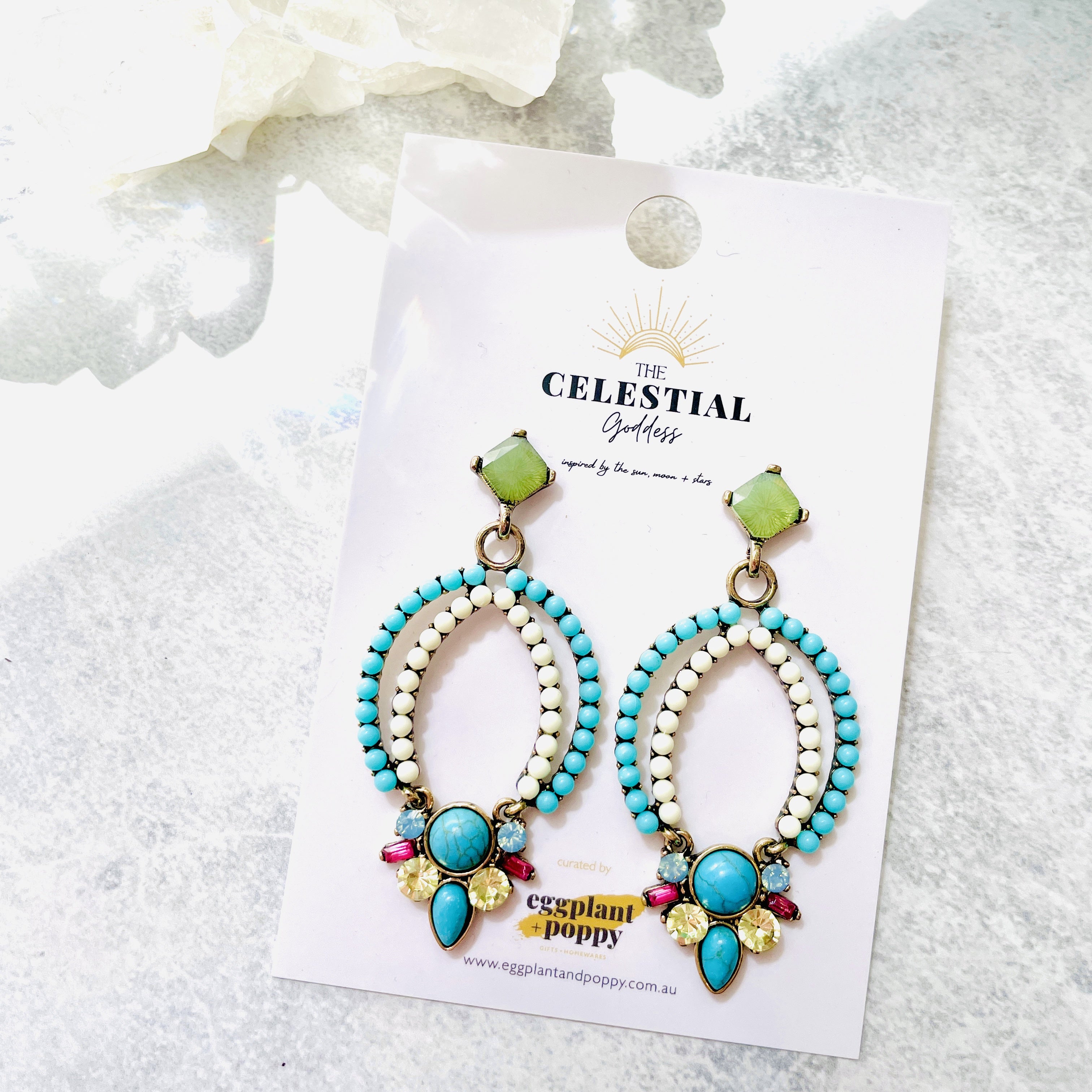 Turquoise Princess Earrings