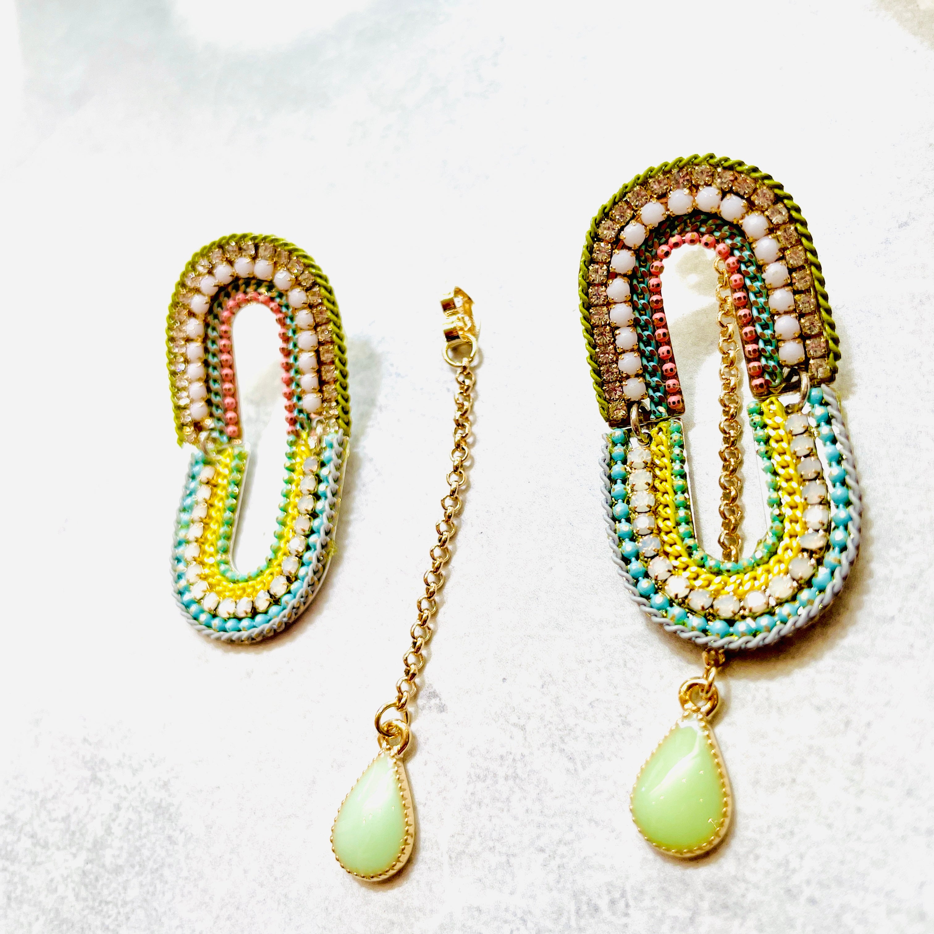 Crystal Chain Earrings
