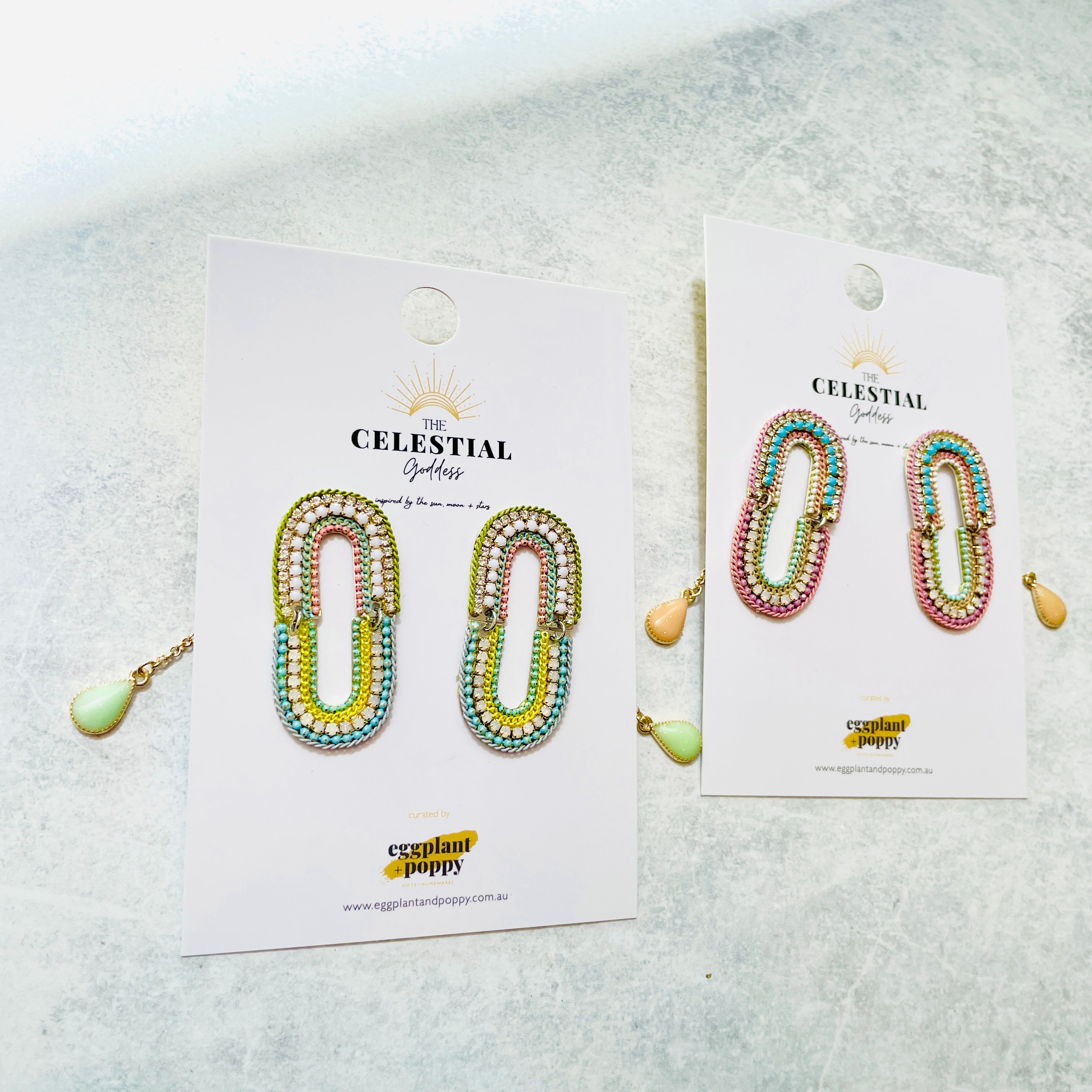 Crystal Chain Earrings
