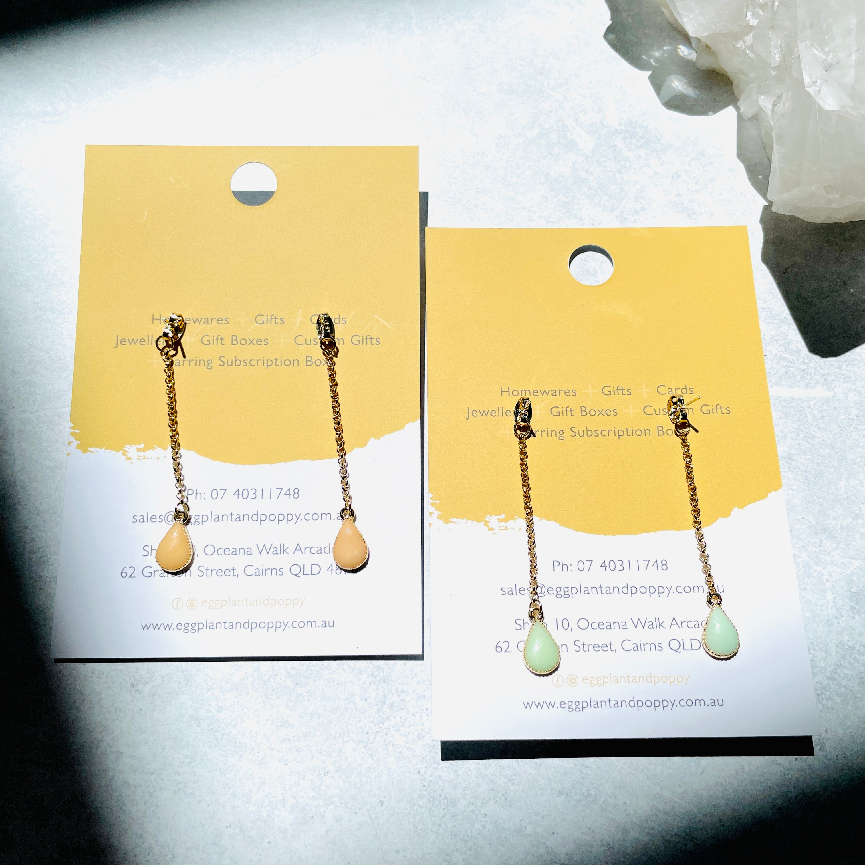 Crystal Chain Earrings
