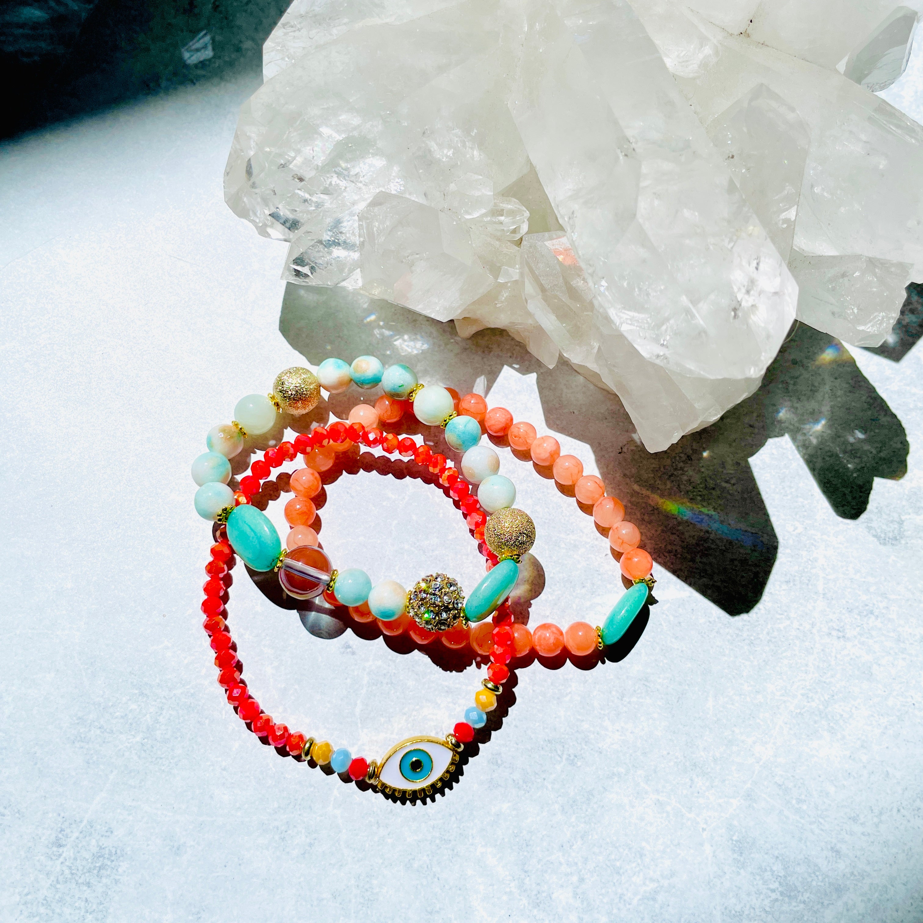 Evil Eye Bracelet Set