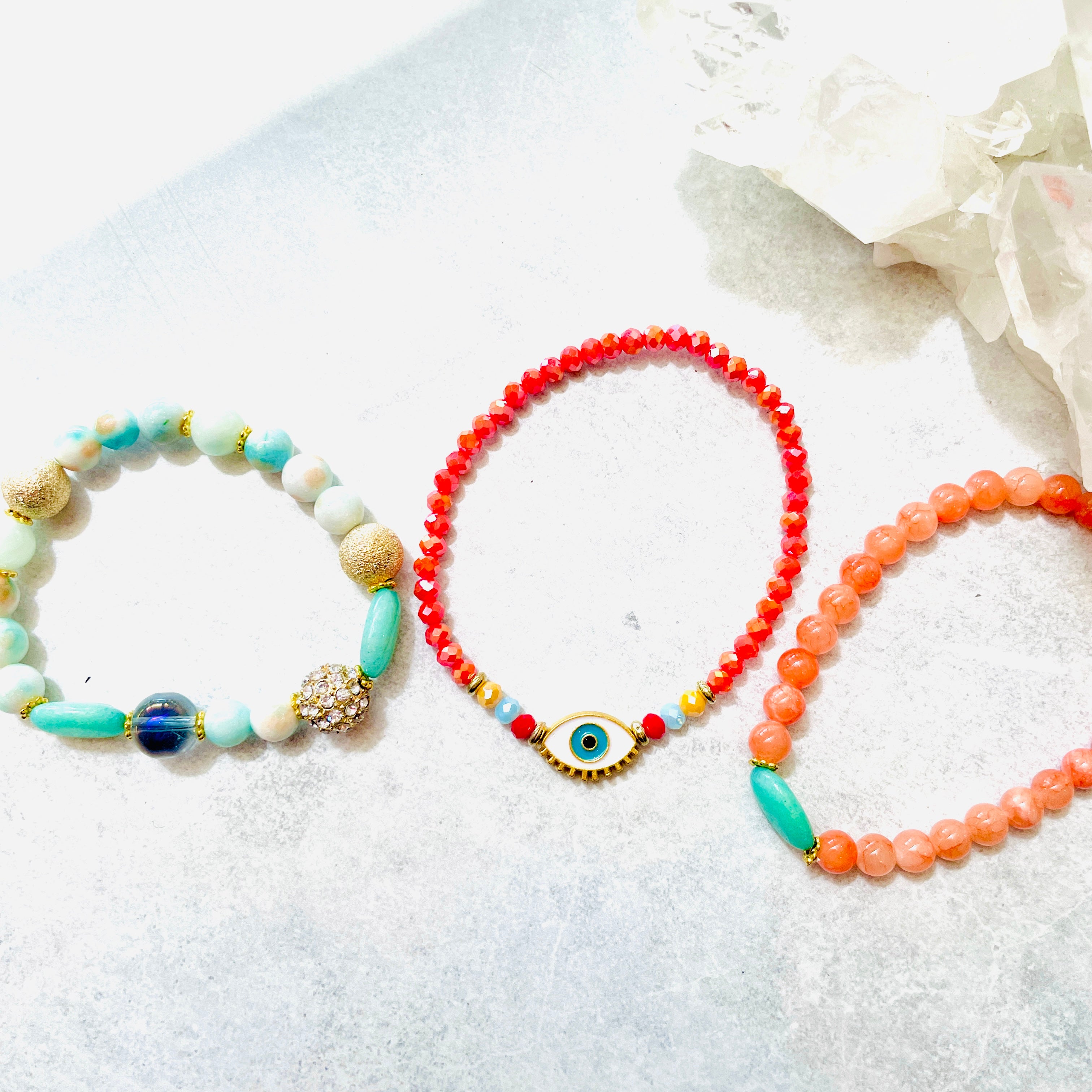 Evil Eye Bracelet Set