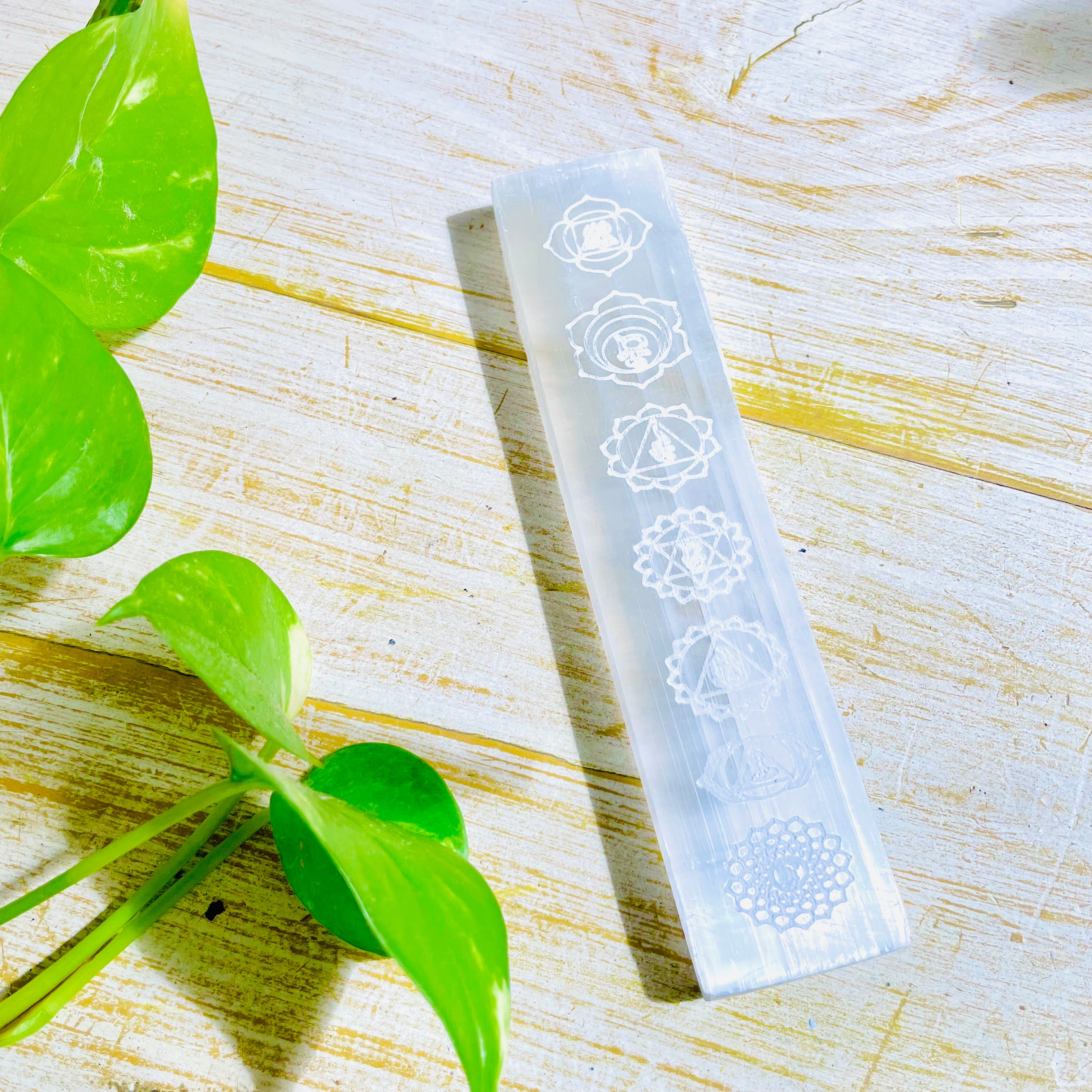 Selenite Chakra Ruler
