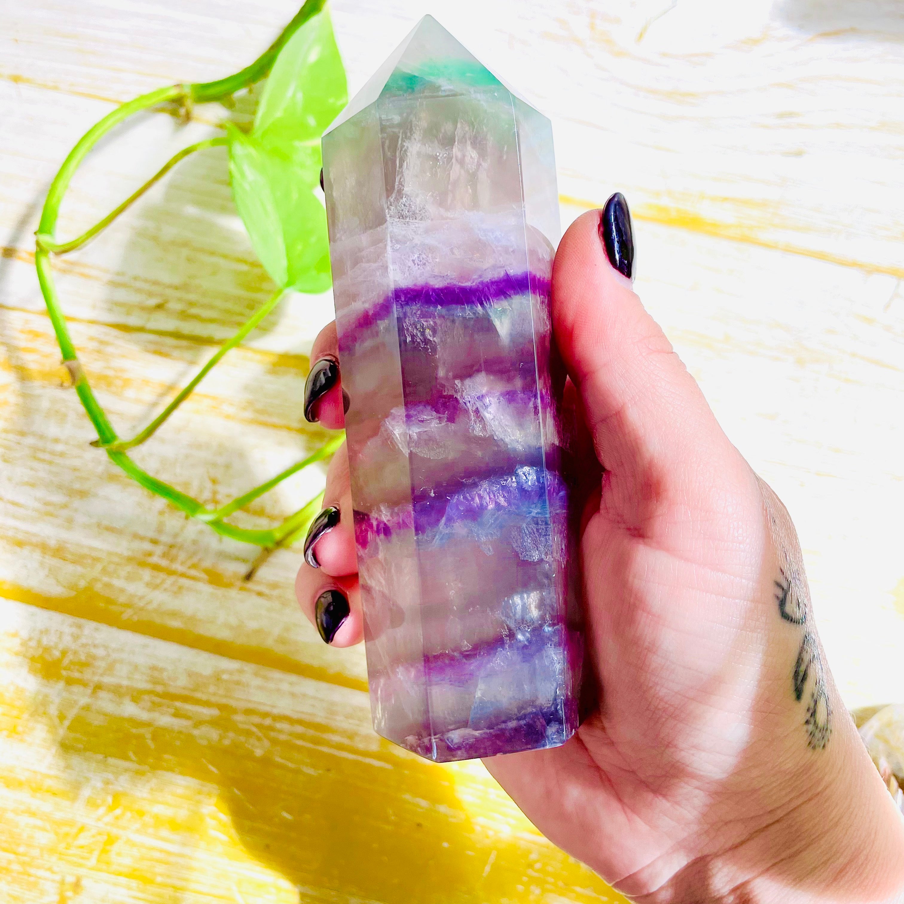 Large Generator - Rainbow Fluorite