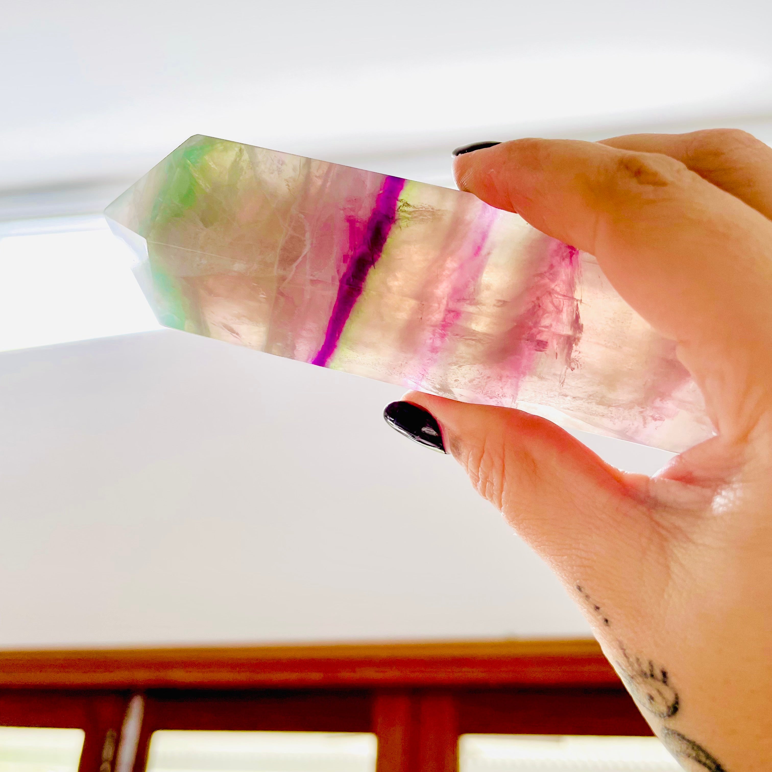Large Generator - Rainbow Fluorite