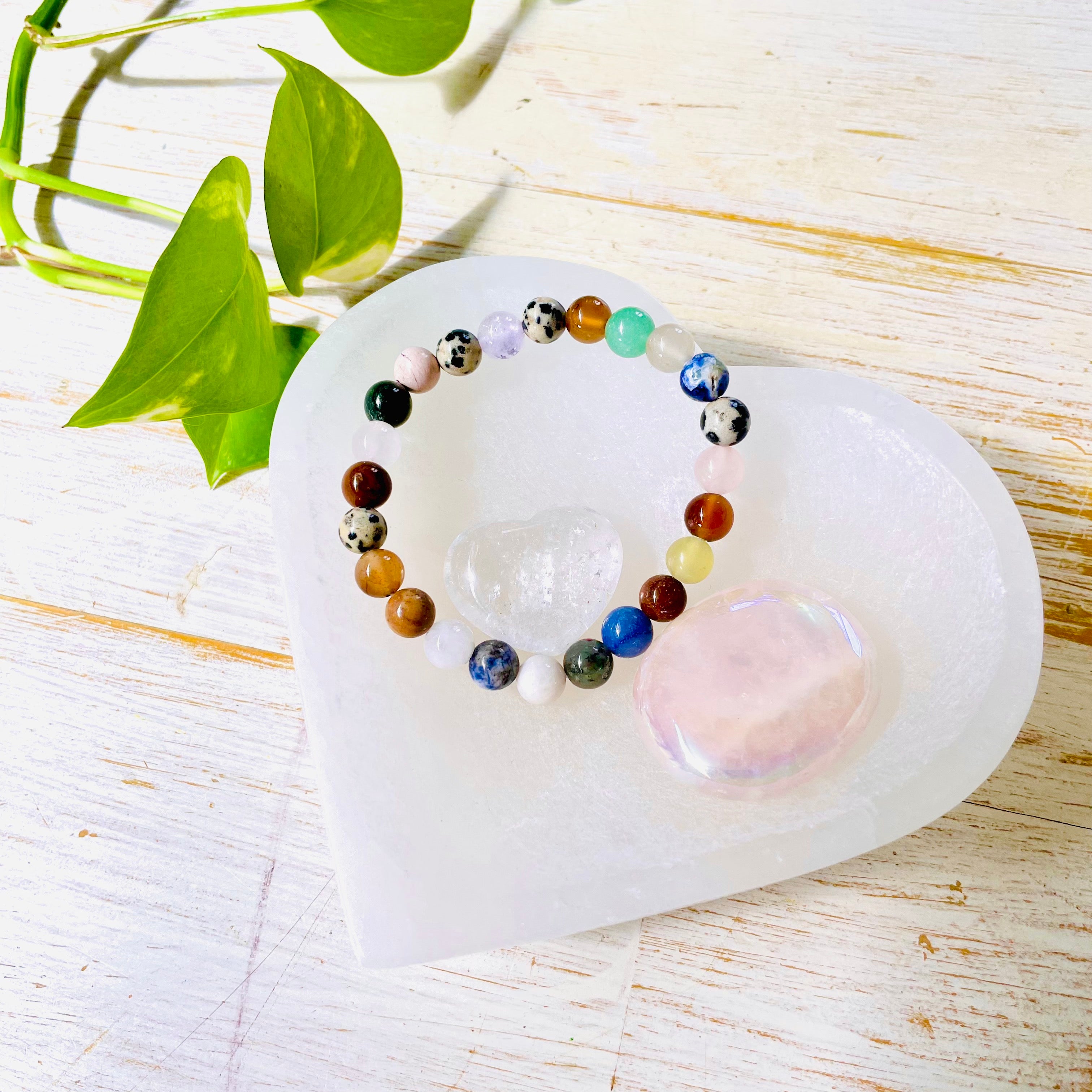 Selenite Heart Trinket Bowl