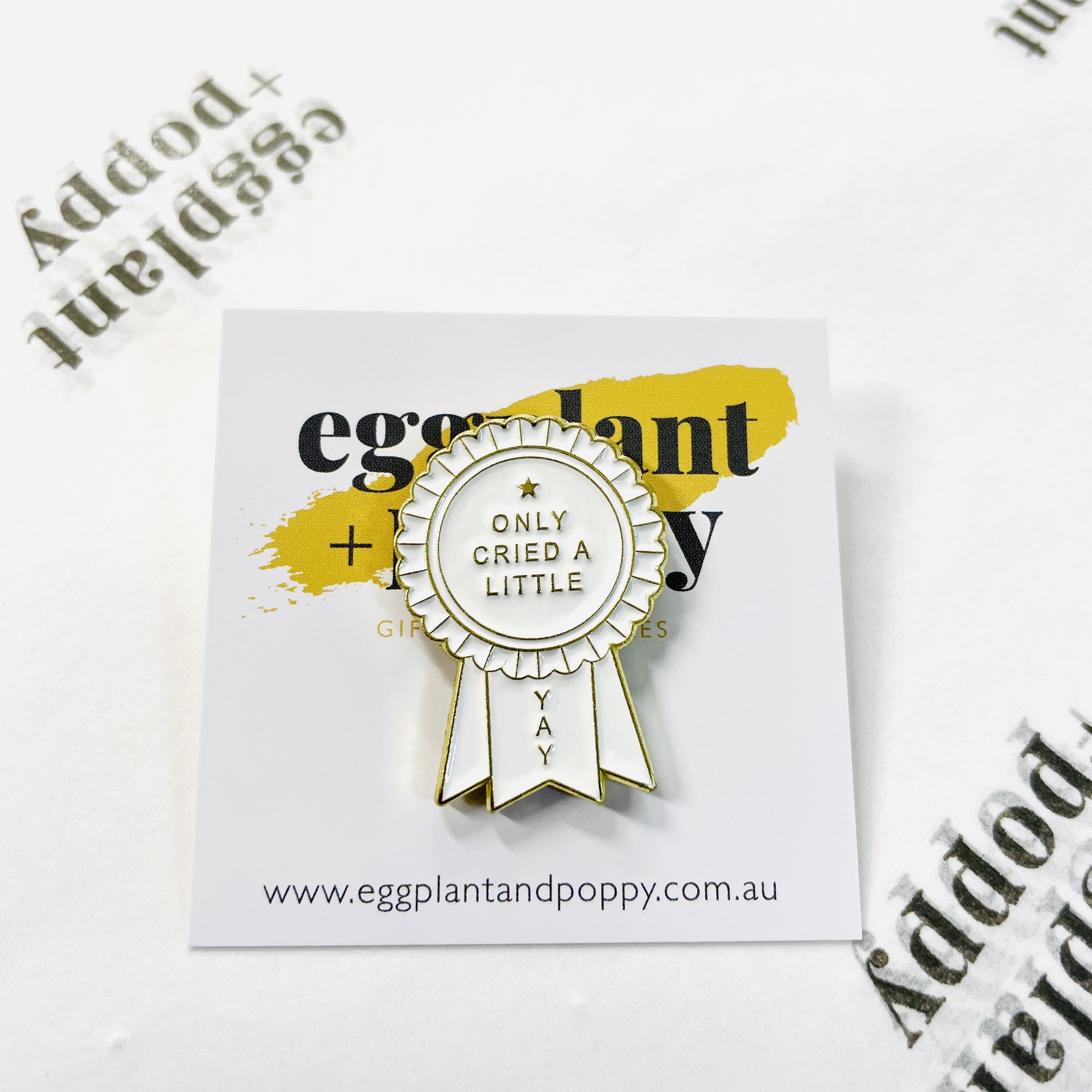 Enamel Pin - Only Cried A Little