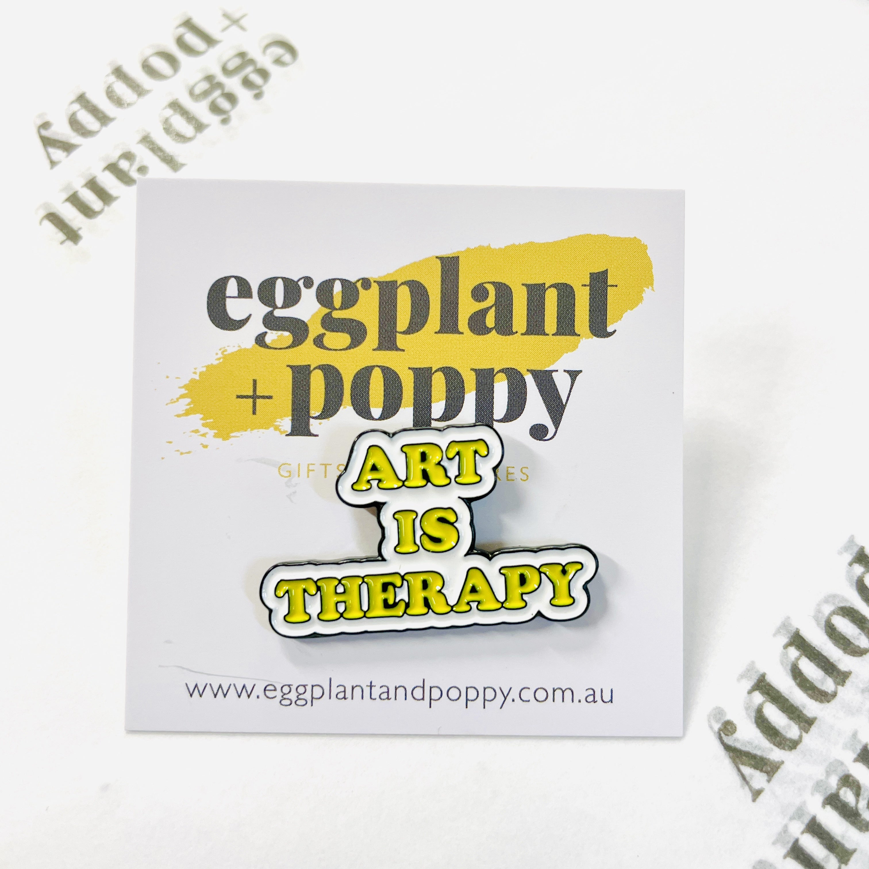 Enamel Pin - Art Is Therapy