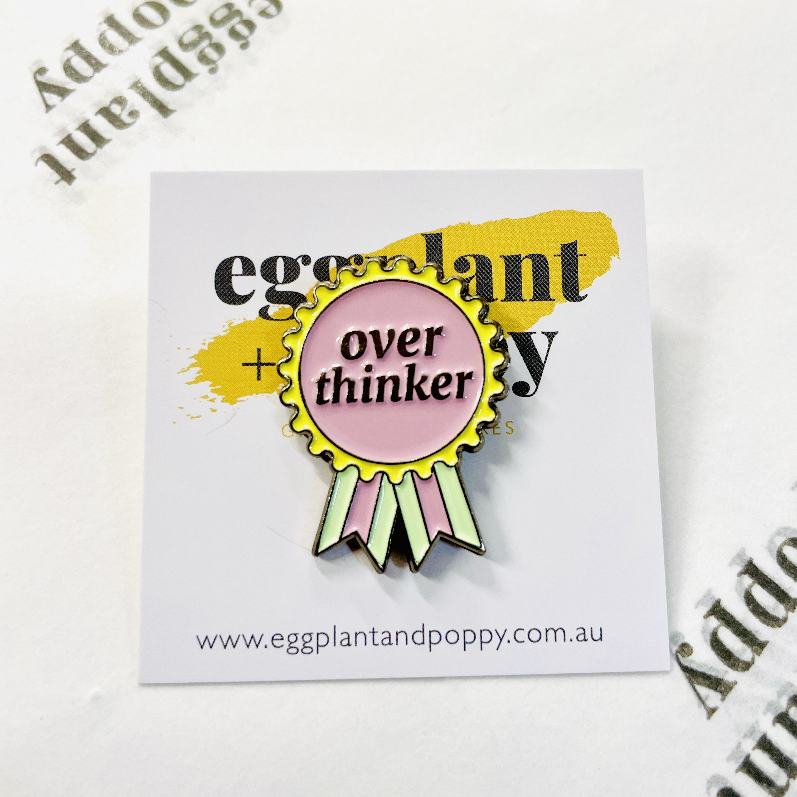 Enamel Pin - Over Thinker