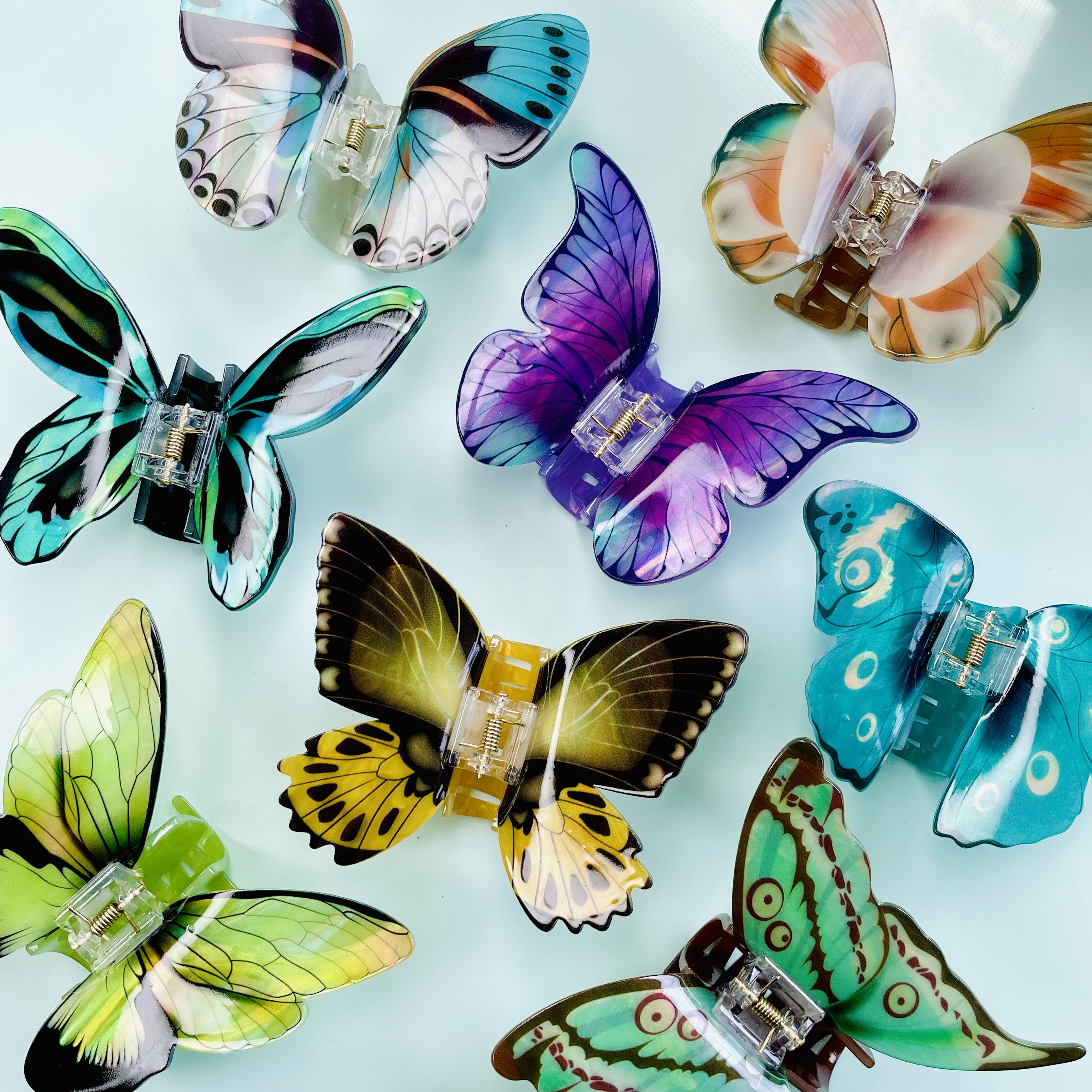 Large Butterfly Hair Clips