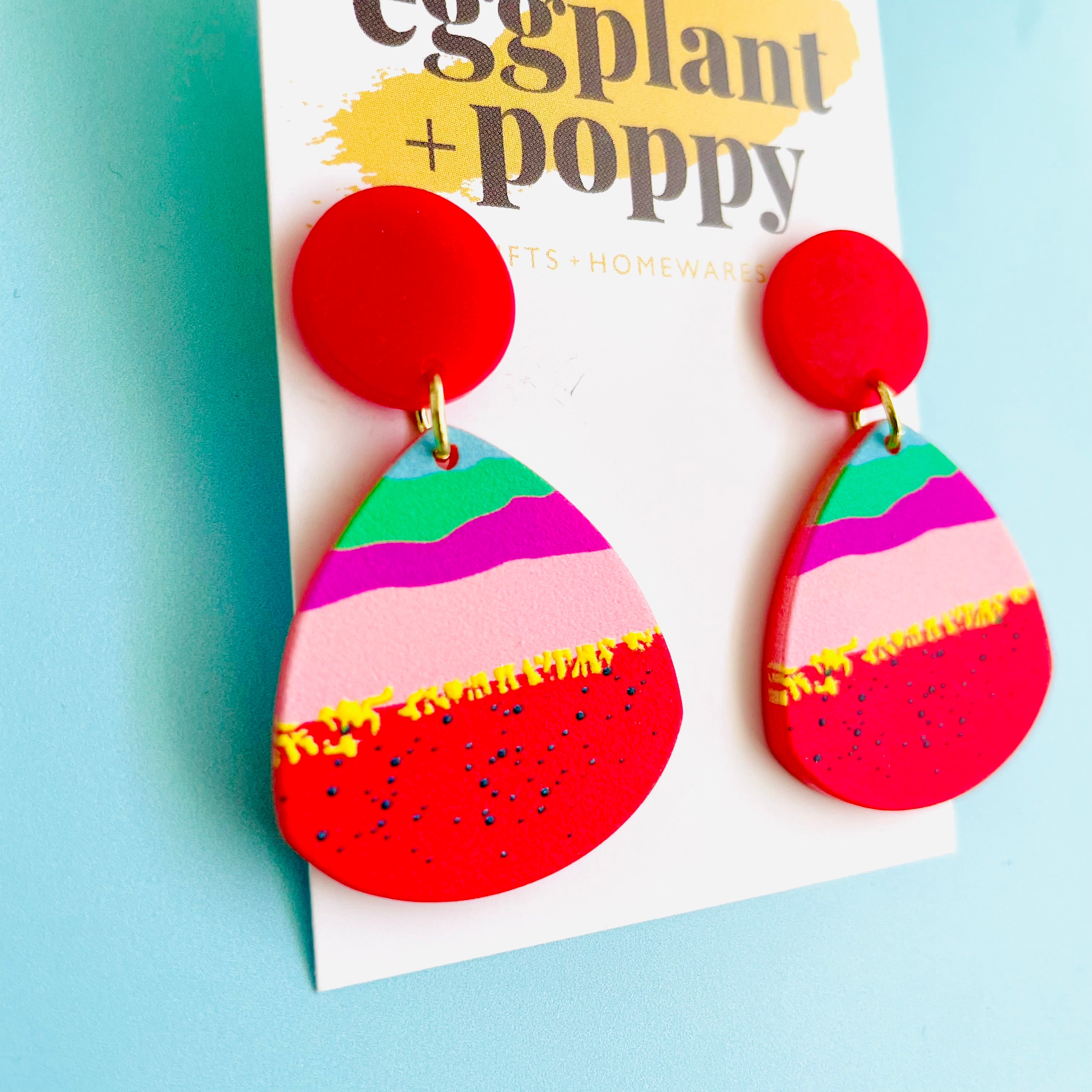 Art Earrings - Berry Stack