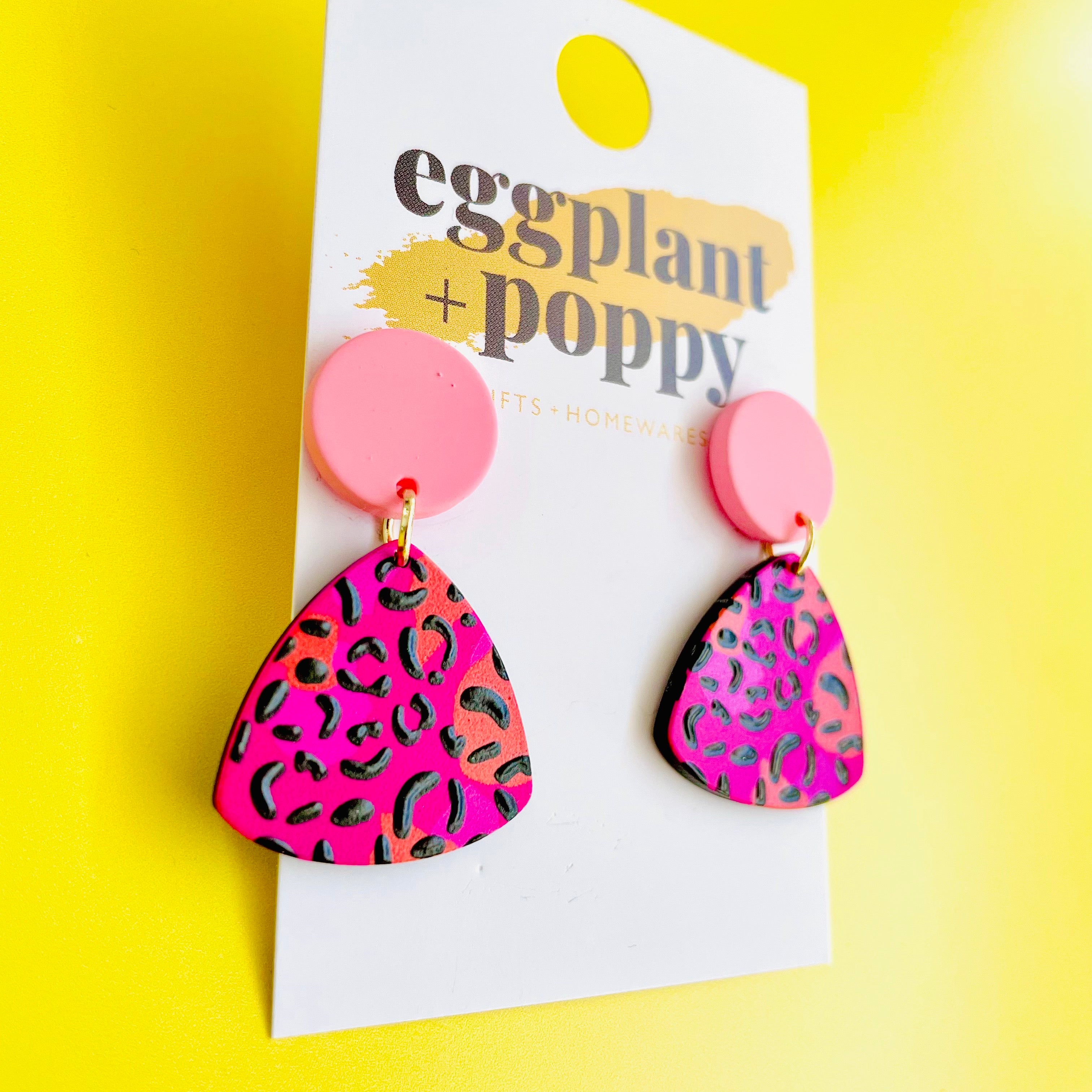 Hot Pink Leopard Shapes