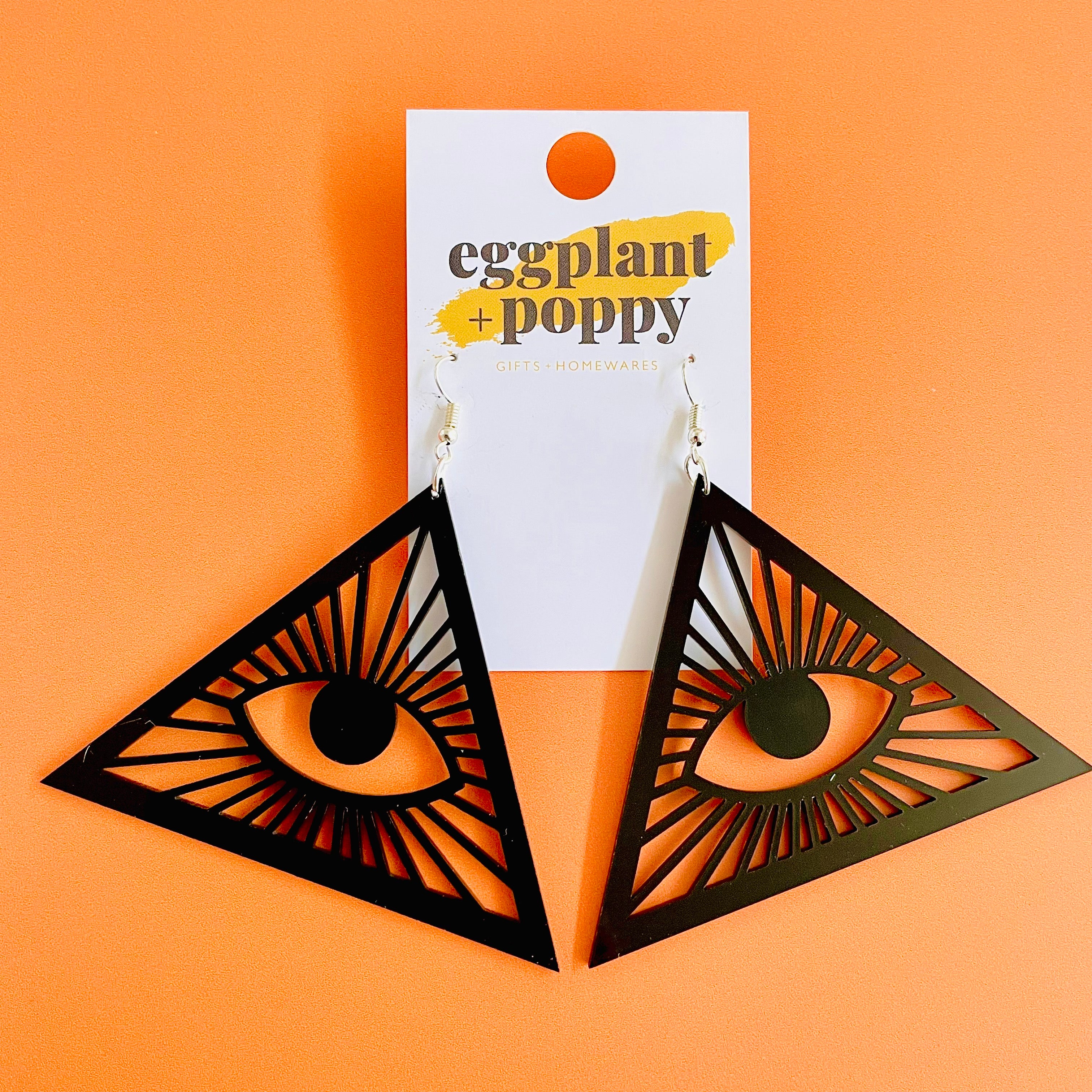 Triangle Eye Earrings