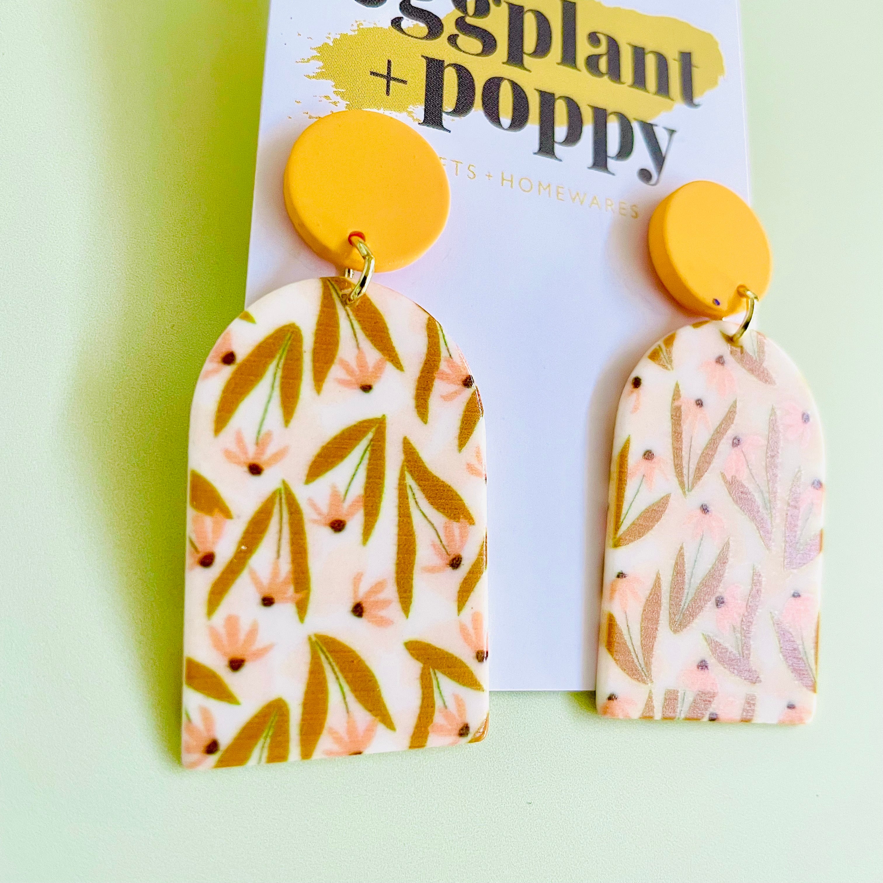 Art Earrings - Native Florals