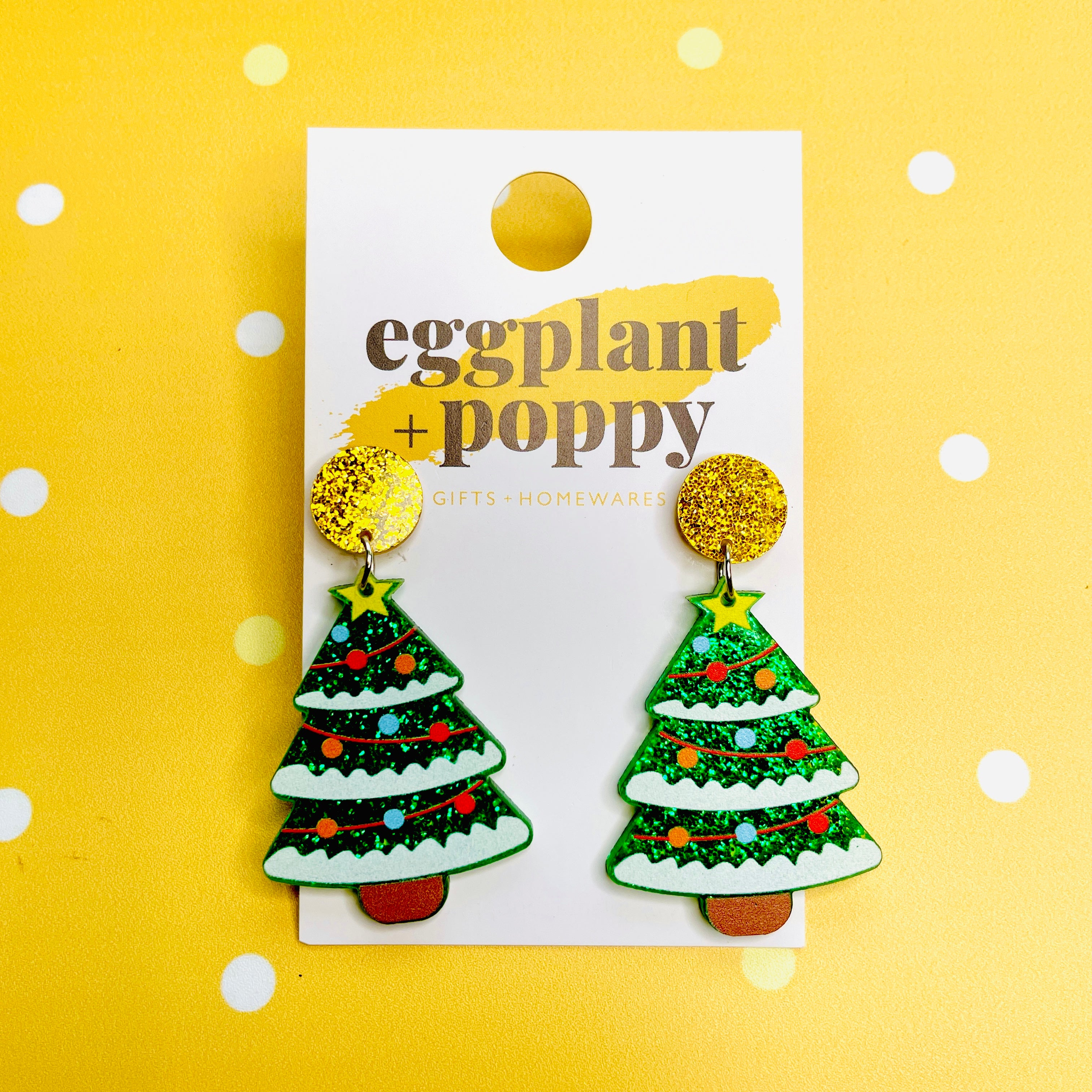 Cute Christmas Tree Earrings