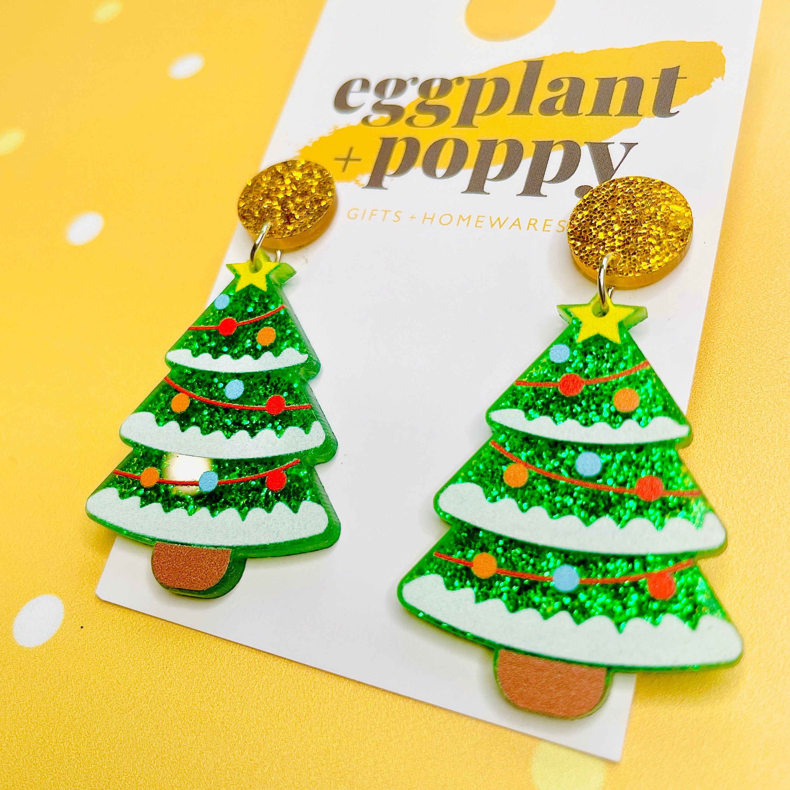 Cute Christmas Tree Earrings