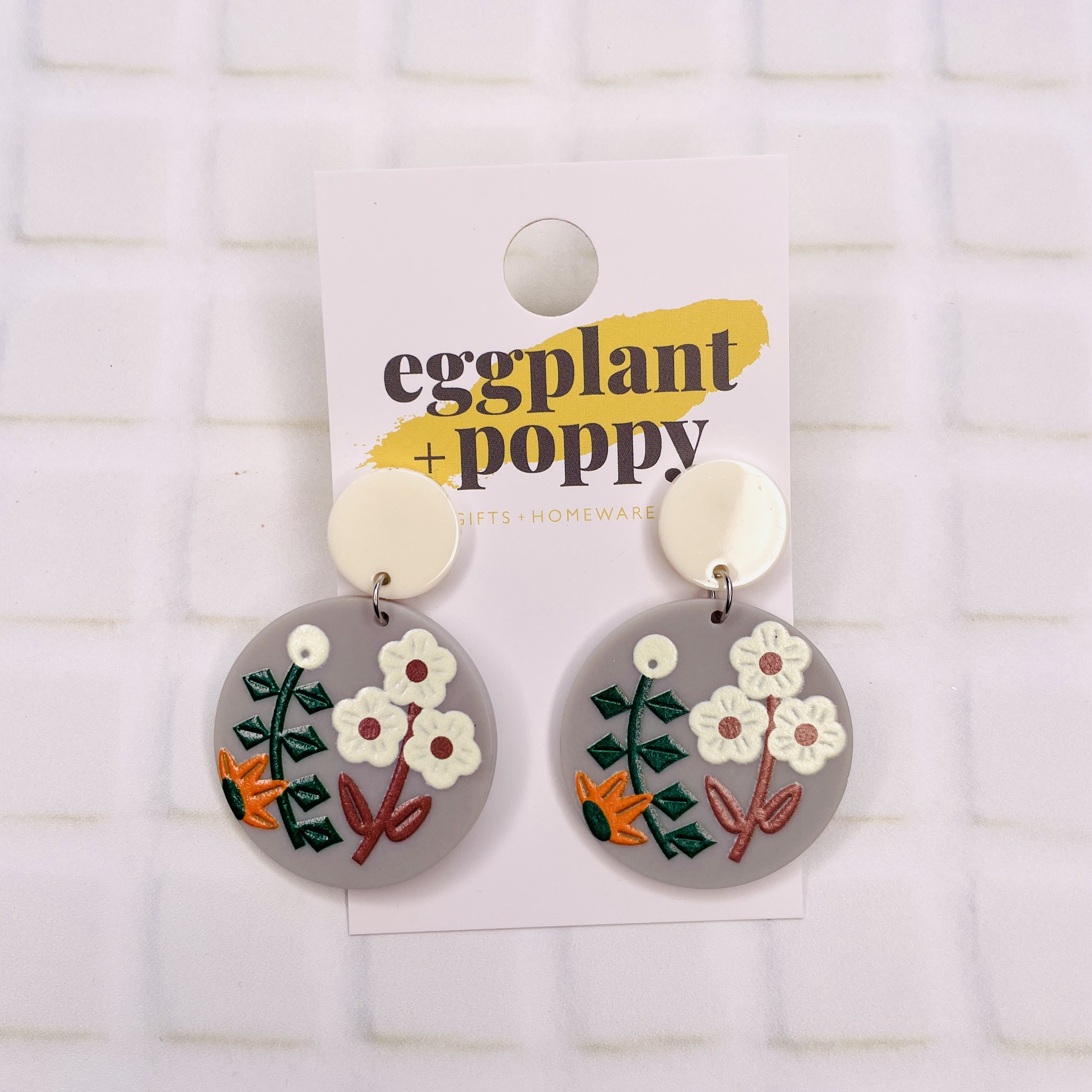 Grey Garden Earrings