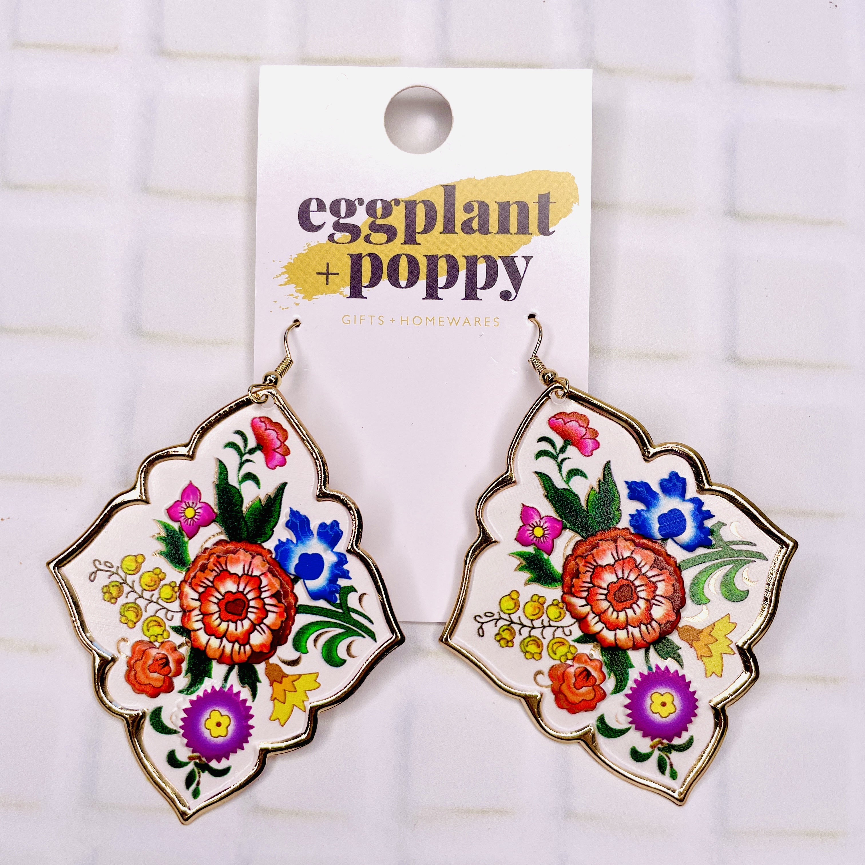 Floral Tin Earrings