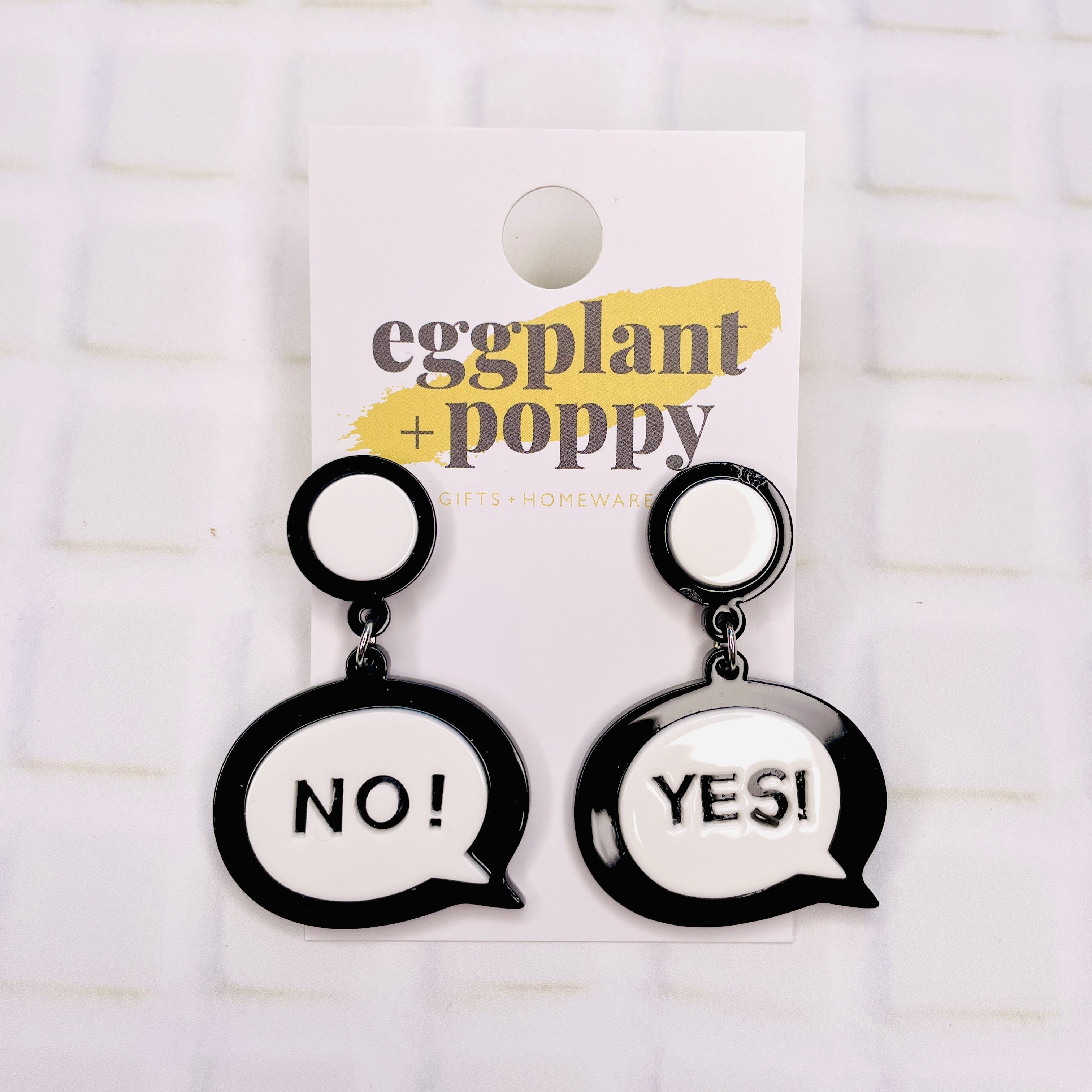 Yes No Earrings