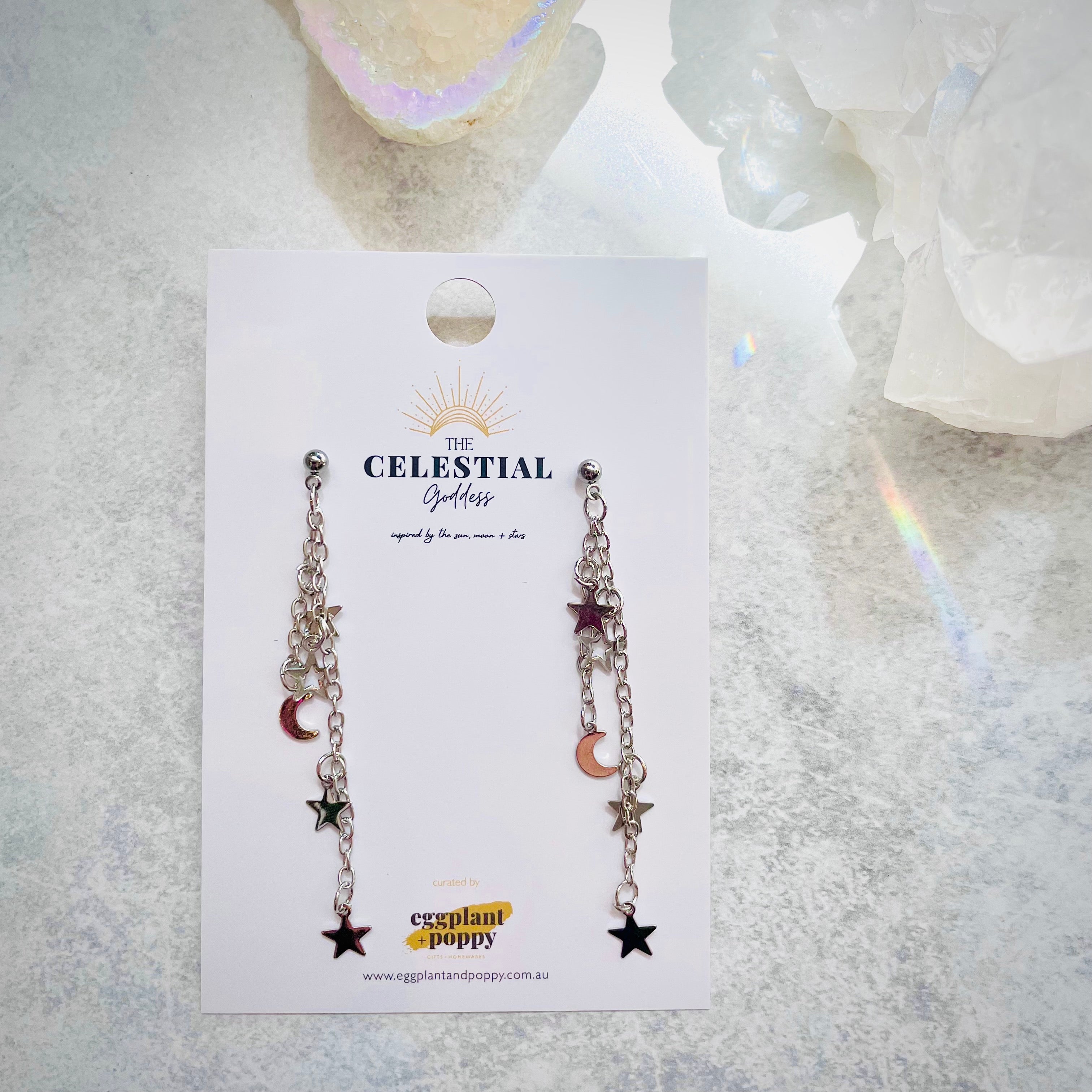 Celestial Sky Chain Earrings