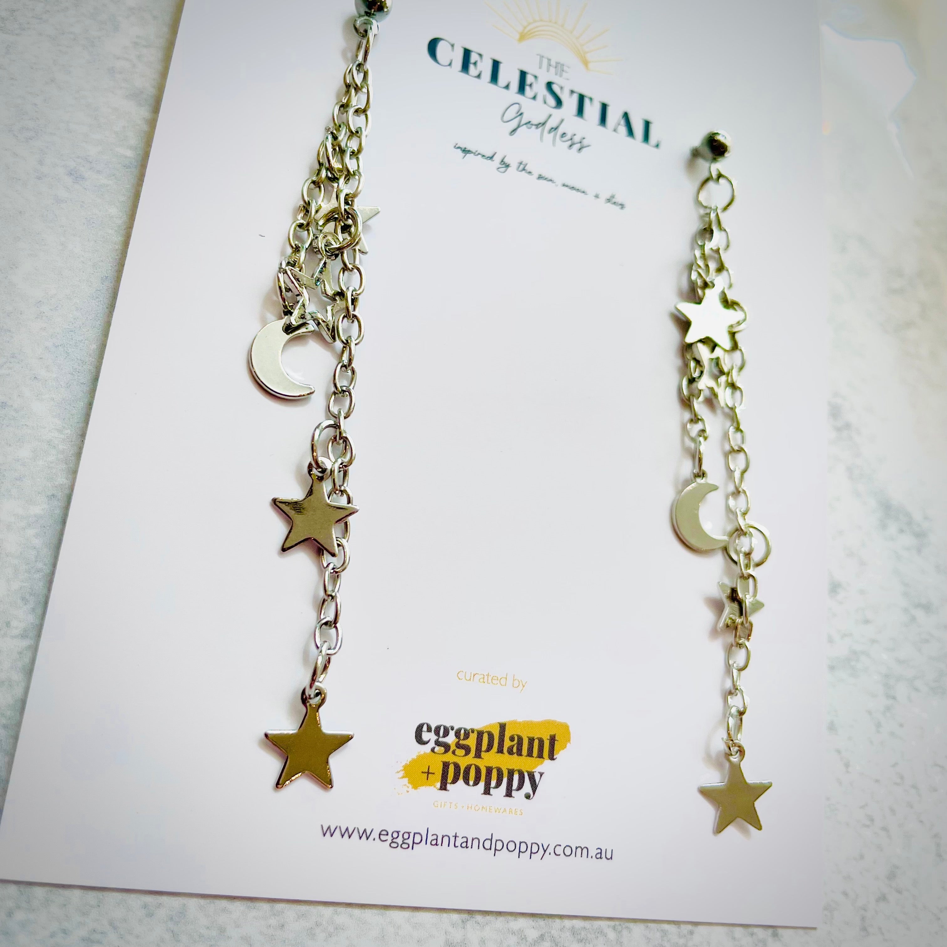 Celestial Sky Chain Earrings