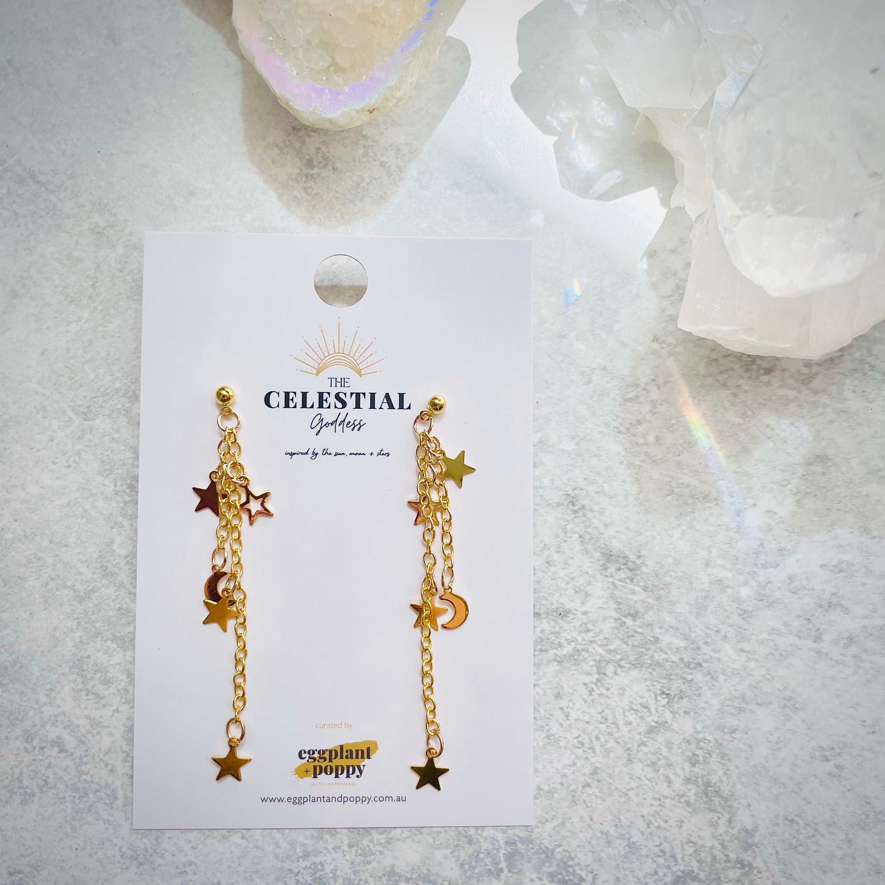 Celestial Sky Chain Earrings